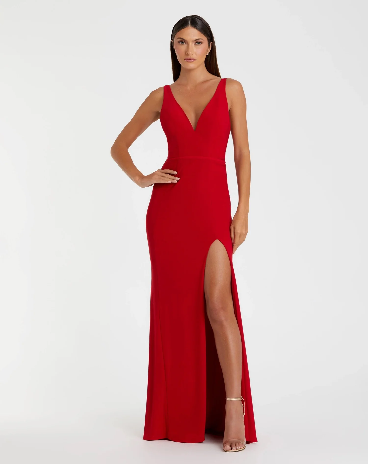plunging neck high slit dress Amazon.com: GOKATOSAU Women's Sexy Plunge V Neck Long Sleeve Double High  Split Bodycon Long Maxi Dress Black : Clothing, Shoes & Jewelry