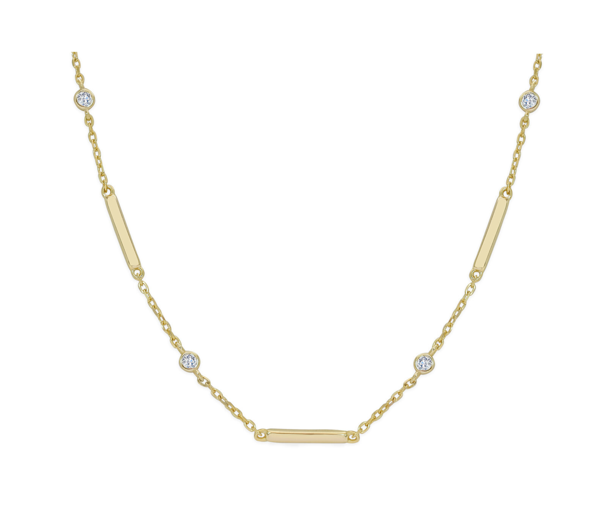 Bar & Bezel Chain - Necklace.png