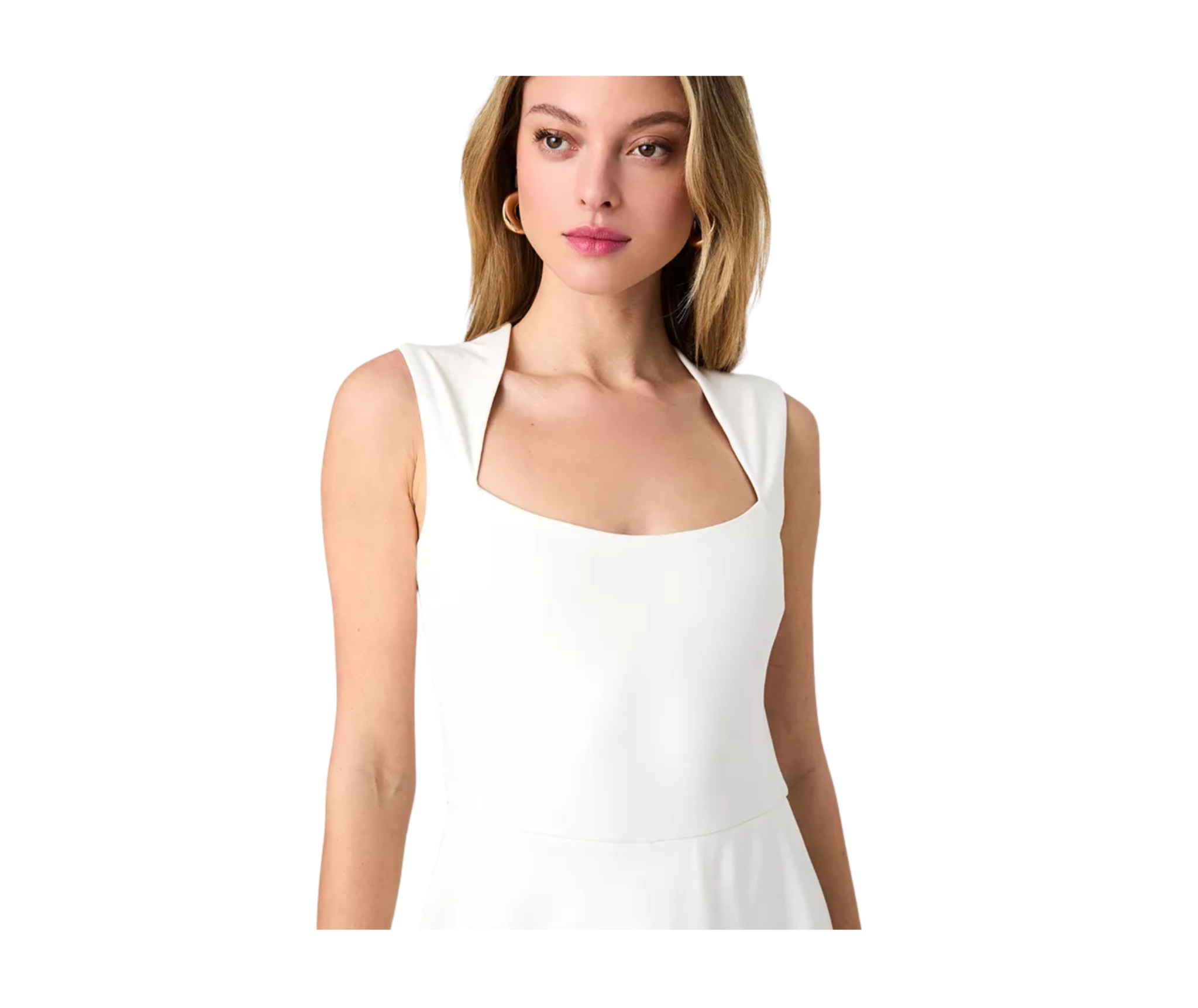 FC Lula Ponte Skater Dress White2.png