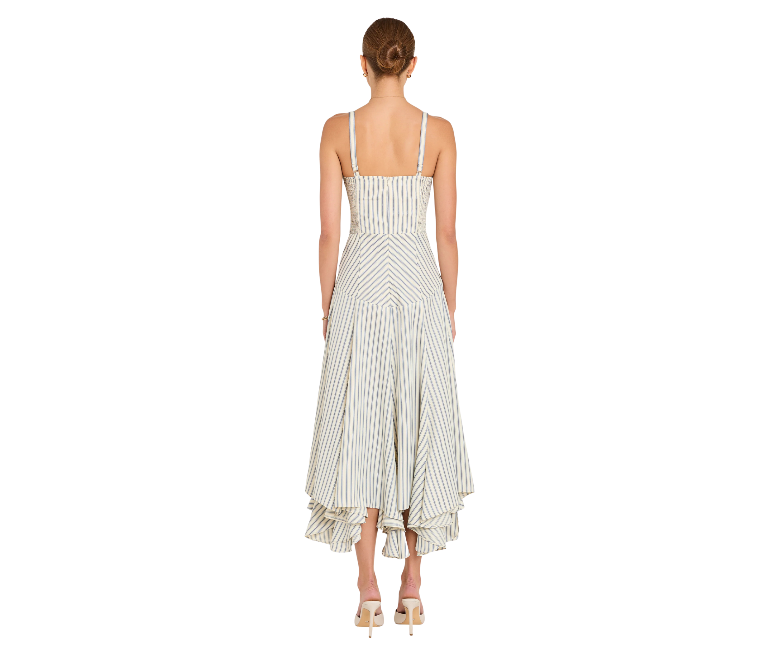 AU MONTEREY DRESS IN OXFORD STRIPE BACK.png