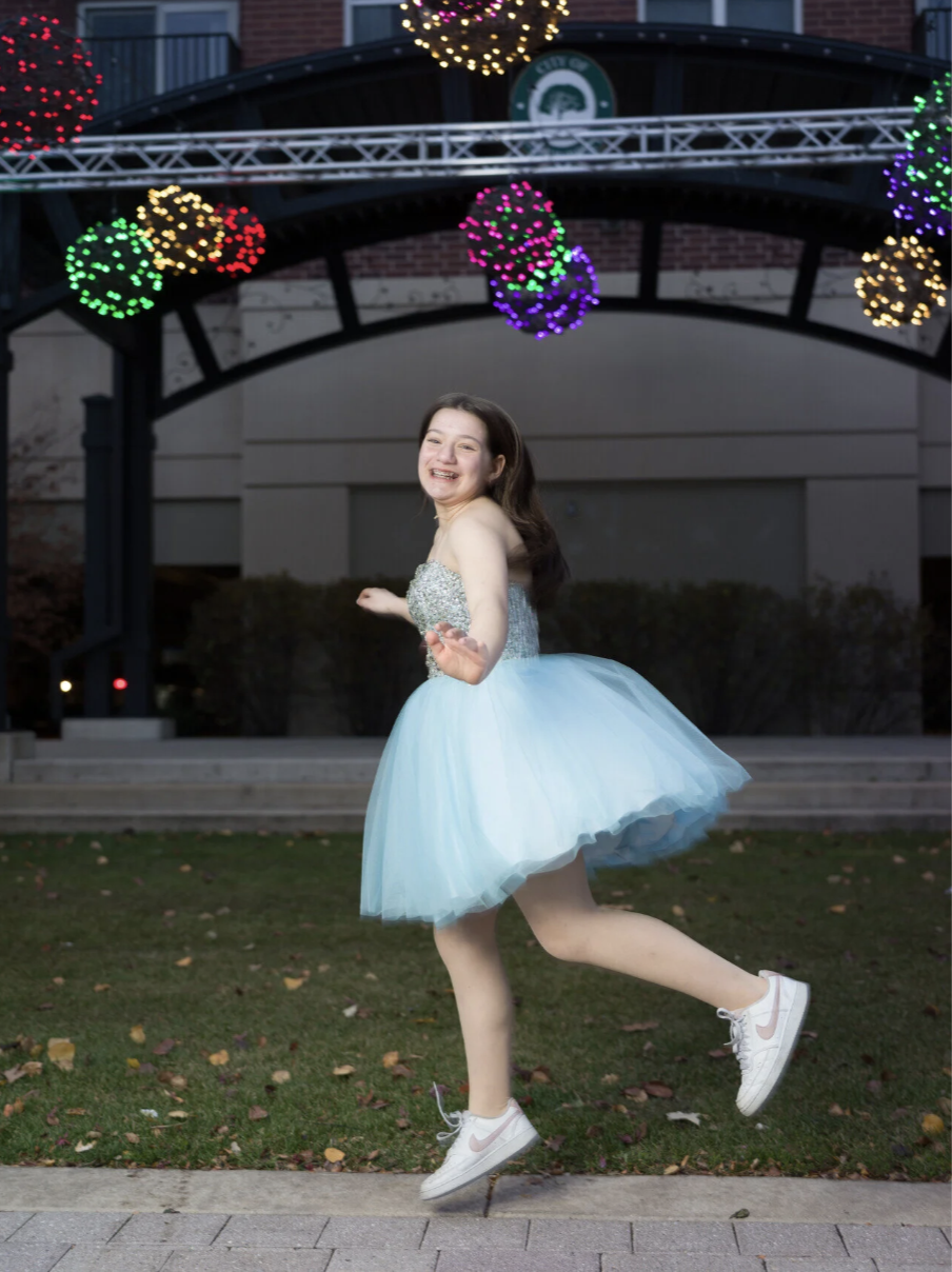 Jovani 58470 Powder Blue Bead Studded Strapless Top Fit and Flare Dress