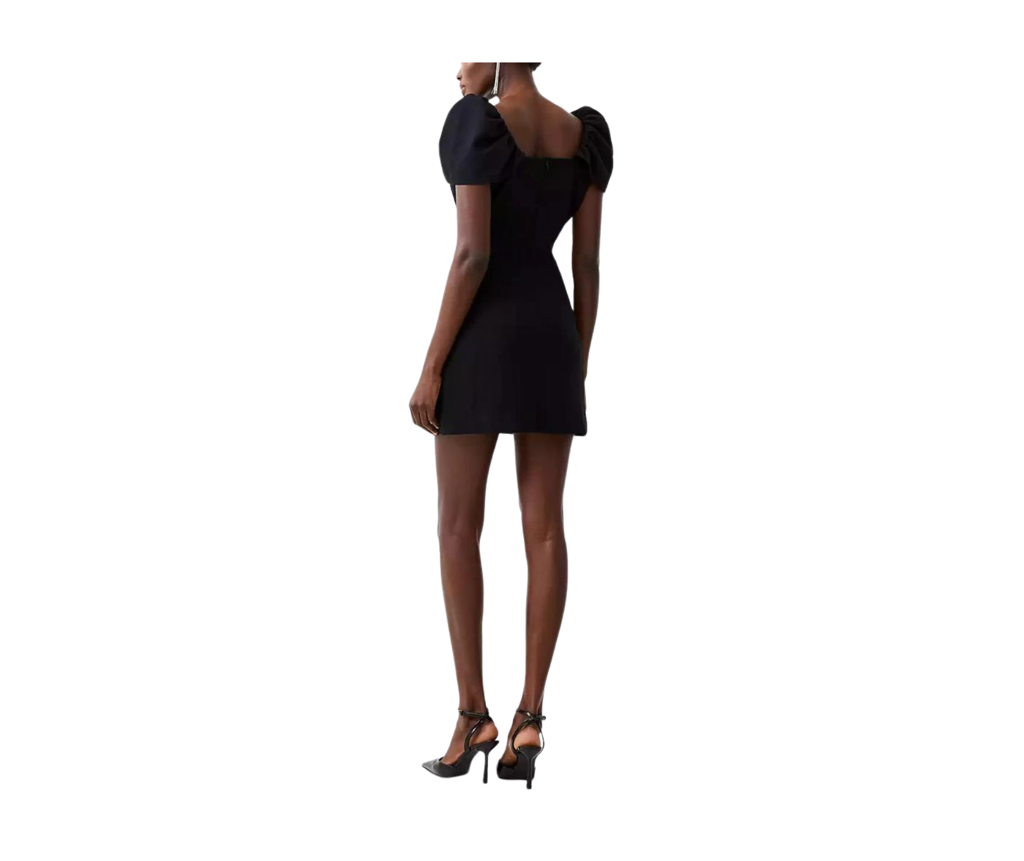 FC Whisper Gathered Sleeve Mini Dress Black2.png