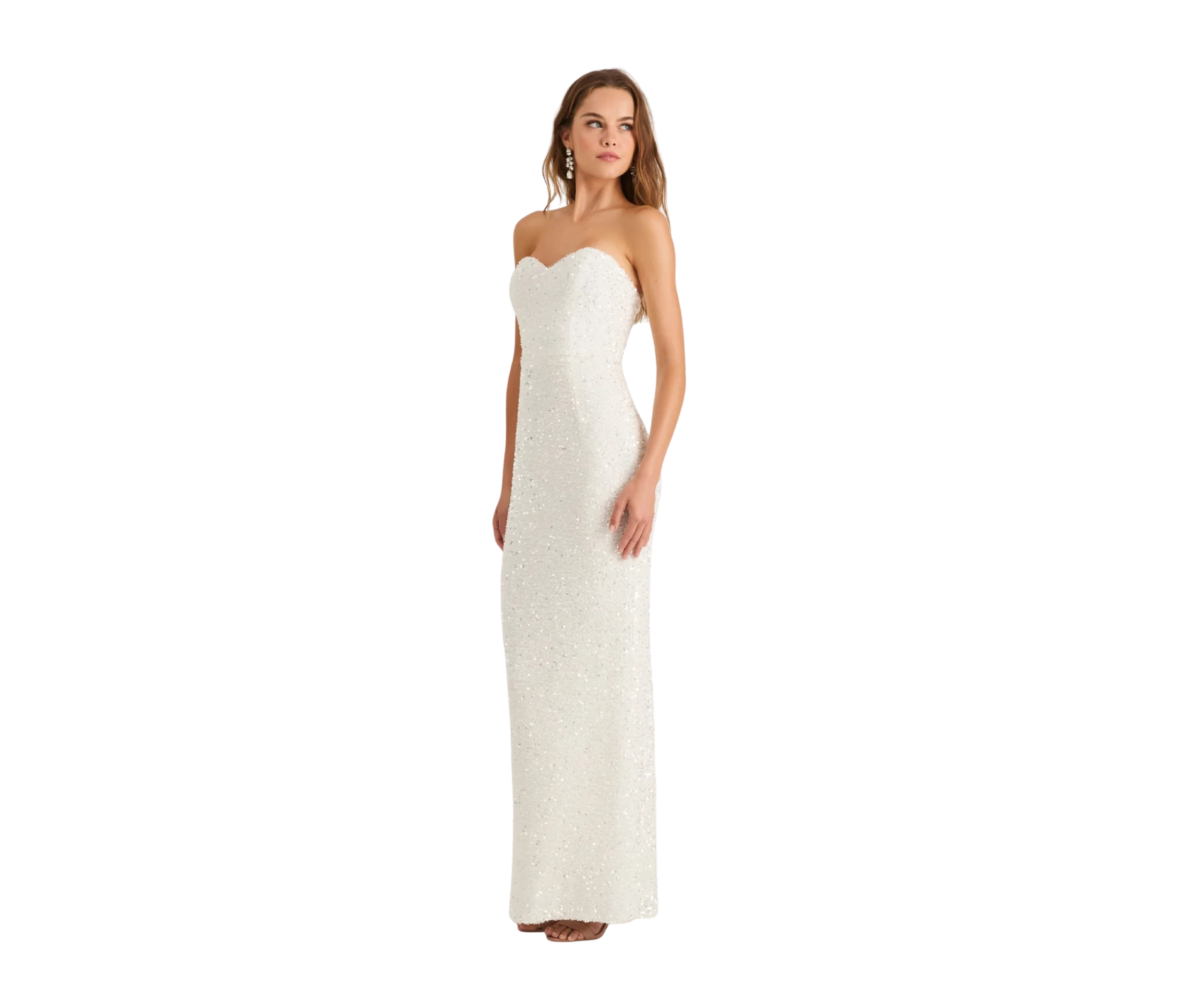 Helsi Ryan Strapless Sweetheart Neck Sequin Gown in Off White2.png