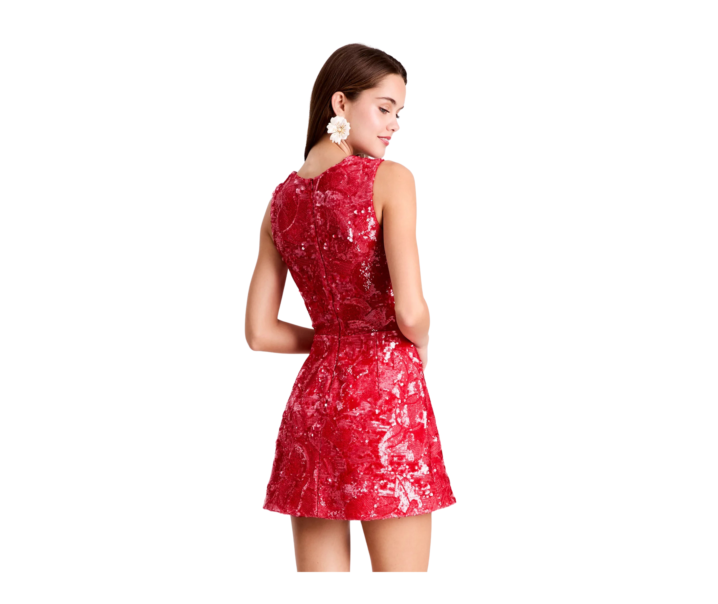 Helsi Greta Sequin Sleeveless Mini Dress in Strawberry3.png