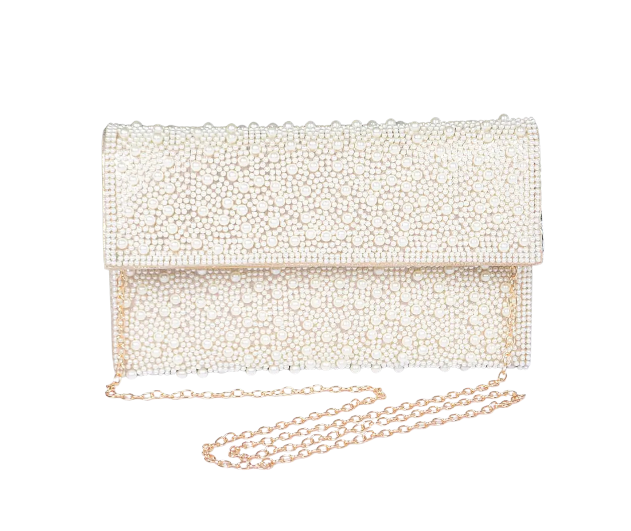 Faux Pearl Party Clutch