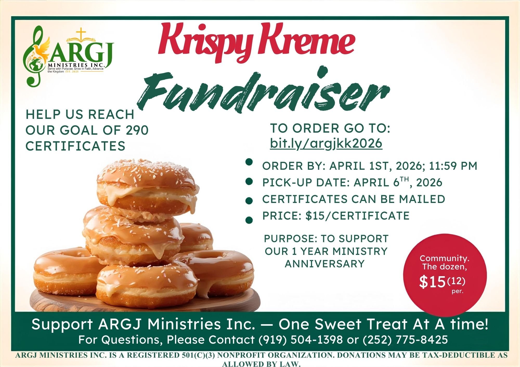 Krispy Kreme Doughnut Fundraiser 