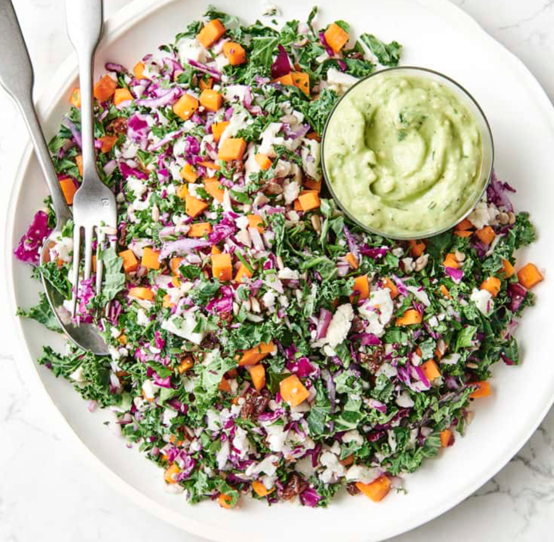 Detox salat avokaado kasmega