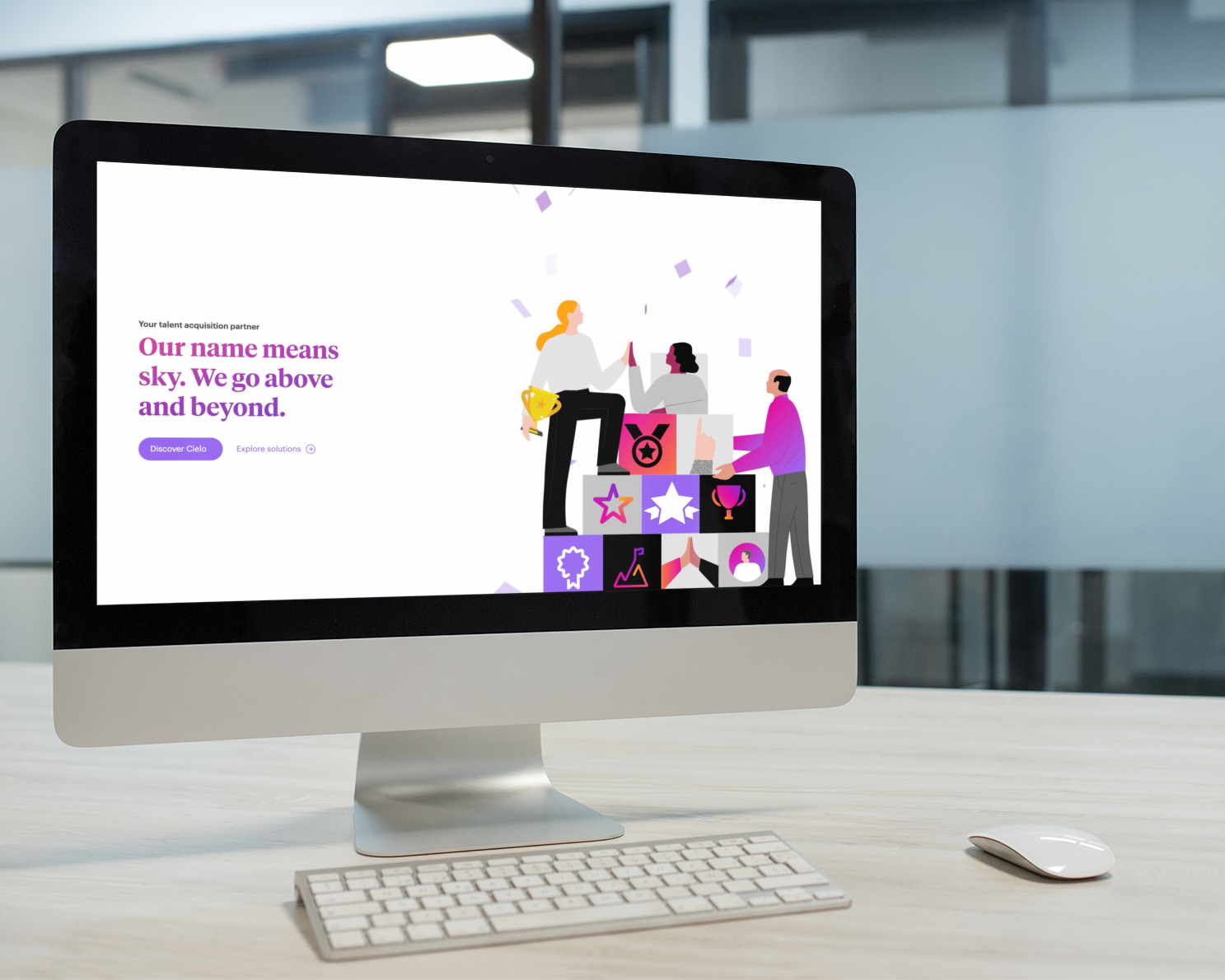 motion graphic website header, click to view