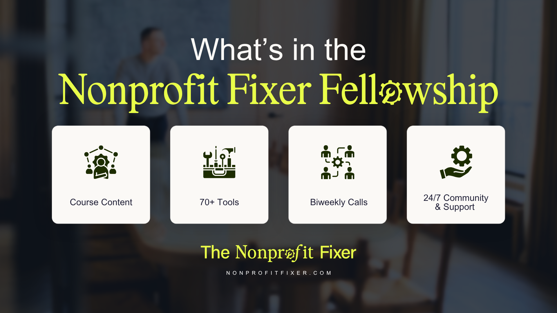 Fixer Fellowship Group Coaching Program - Now Going Big on Fundraising