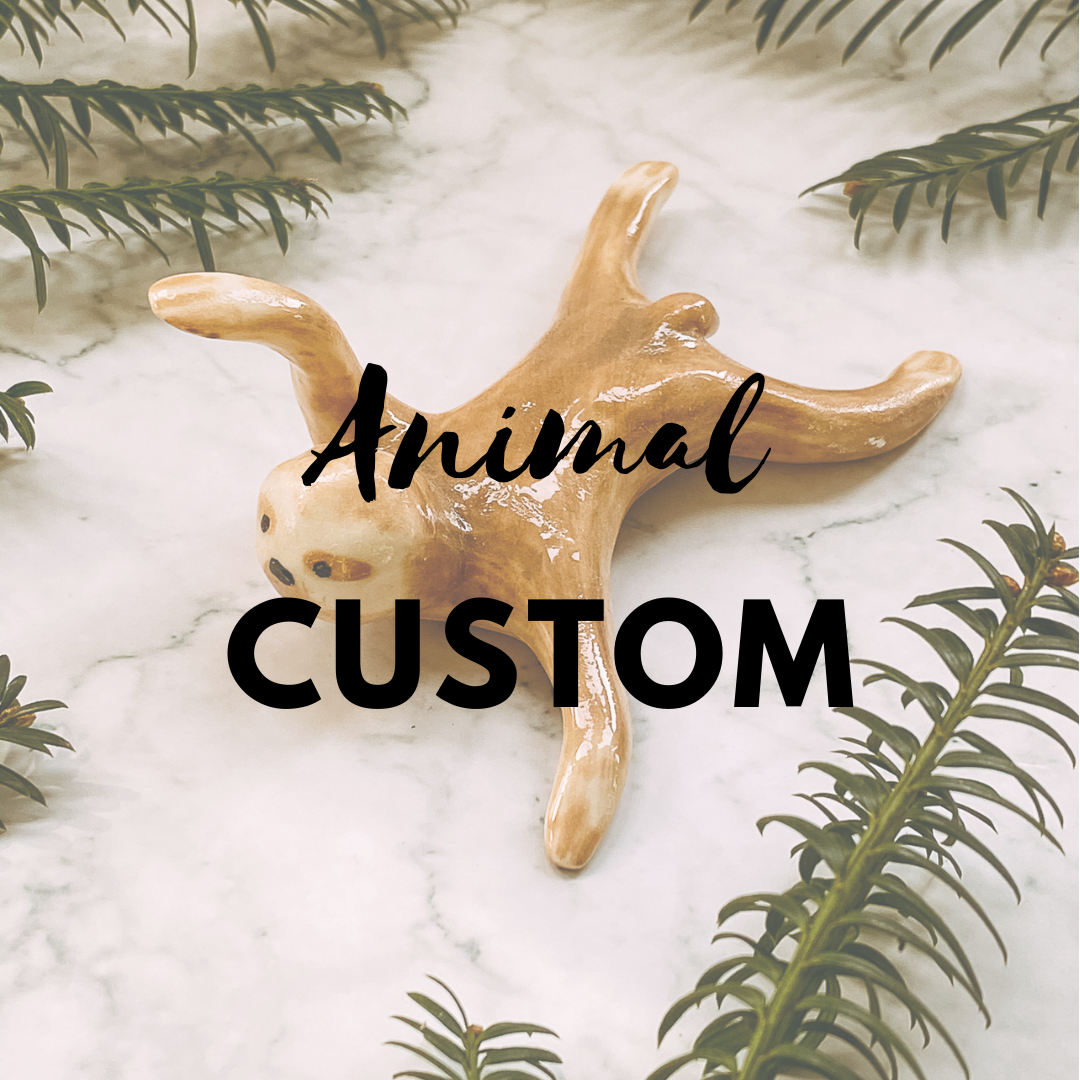 Personalised animal sculpture custom order