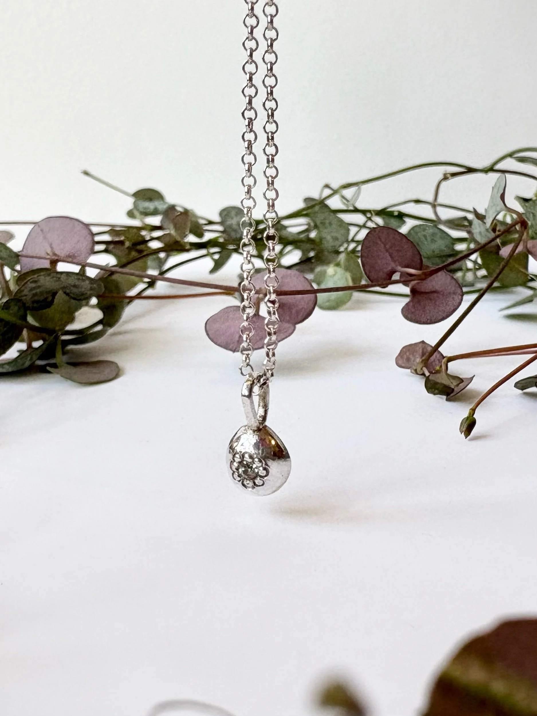 Sapphire Silver necklace