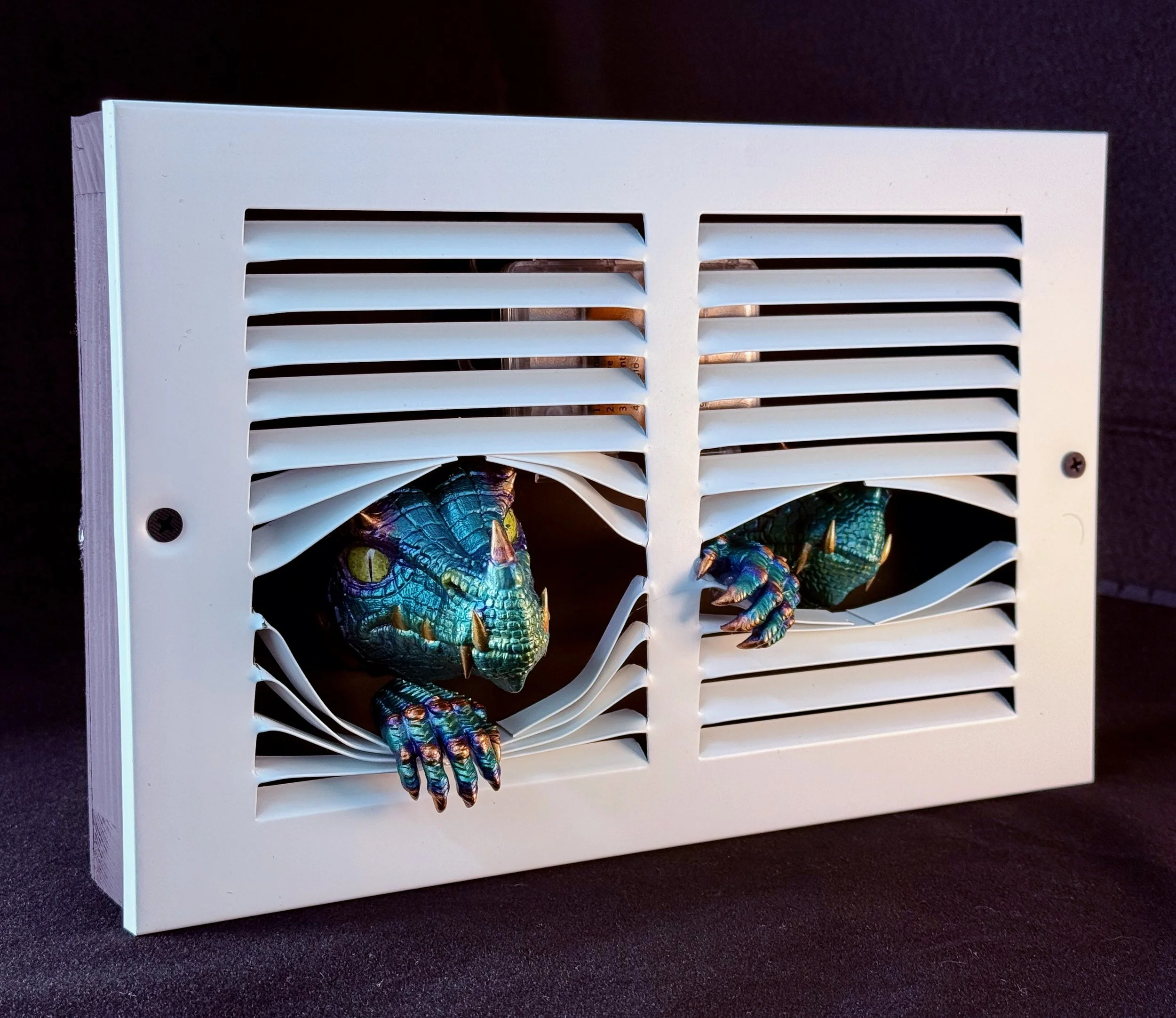 Vent Dragons | Light-Up Dragon Wall Sculpture