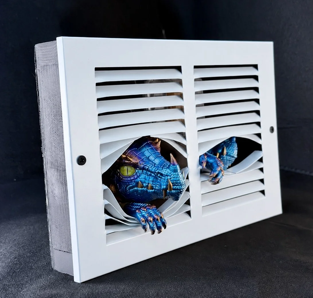 Vent Dragons | Light-Up Dragon Wall Sculpture