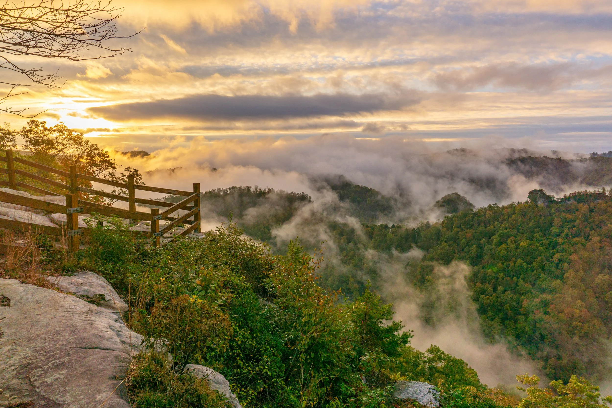 Sunrise at Towers Tunnel Overlook