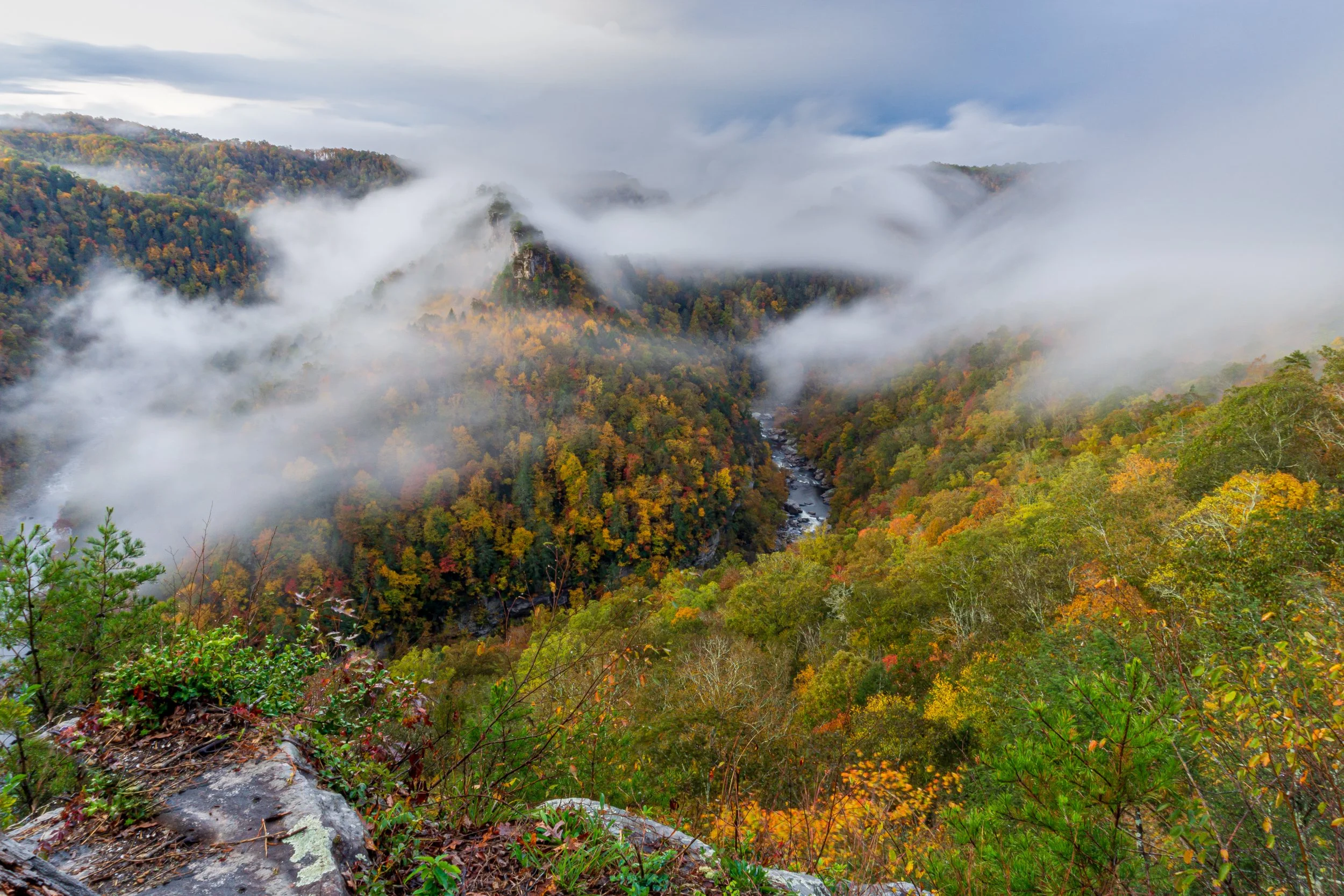Early fall morning at the Towers