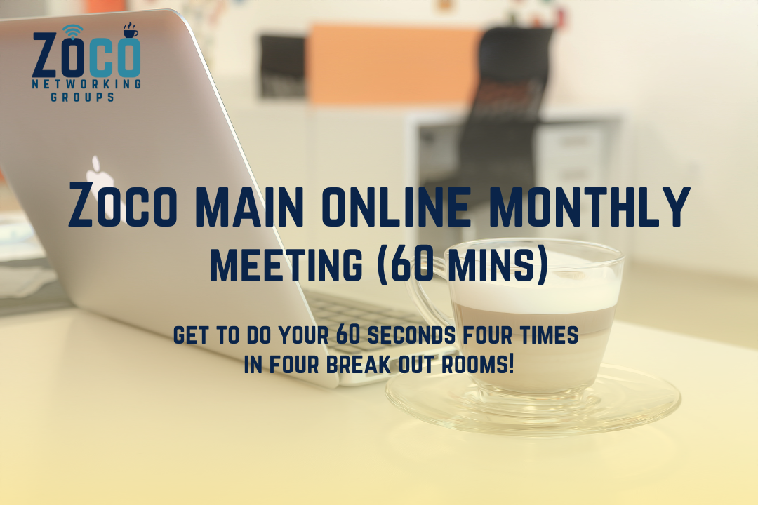 Zoco Monthly Main Meeting (ONLINE)