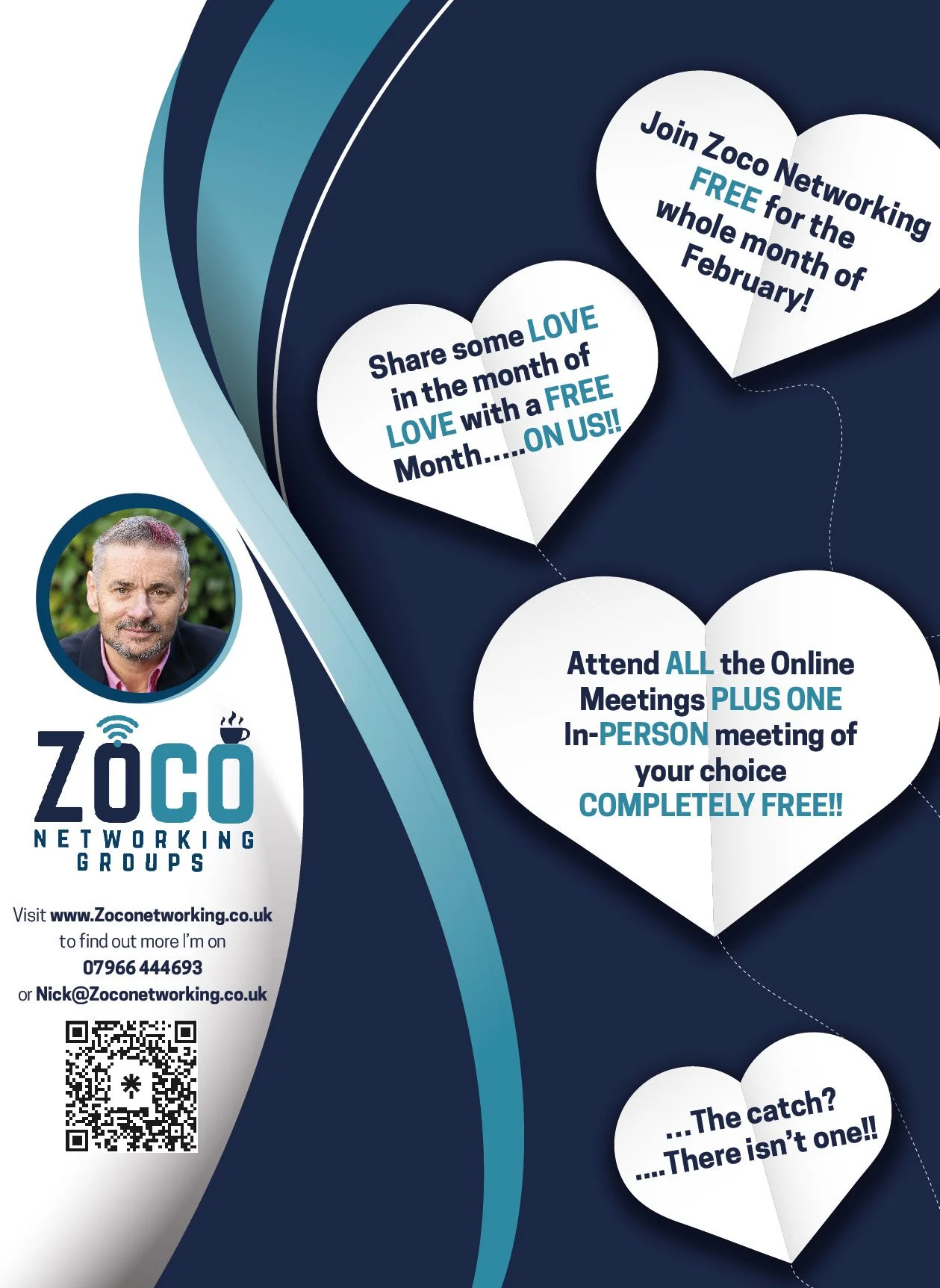 Image of the January offer with a picture of Nick Blanchard, Head Honcho