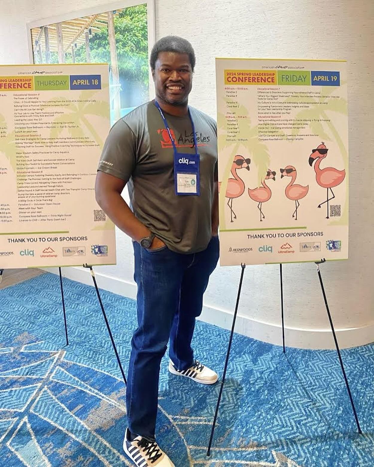 Our Program Supervisor, Lou had a blast at the @acacamps conference in Palm Springs, soaking in the latest insights and connecting with fellow camp enthusiasts! 🏕️

Lou thoroughly enjoyed the keynote session presented by @blackfolkscamptoo highlight