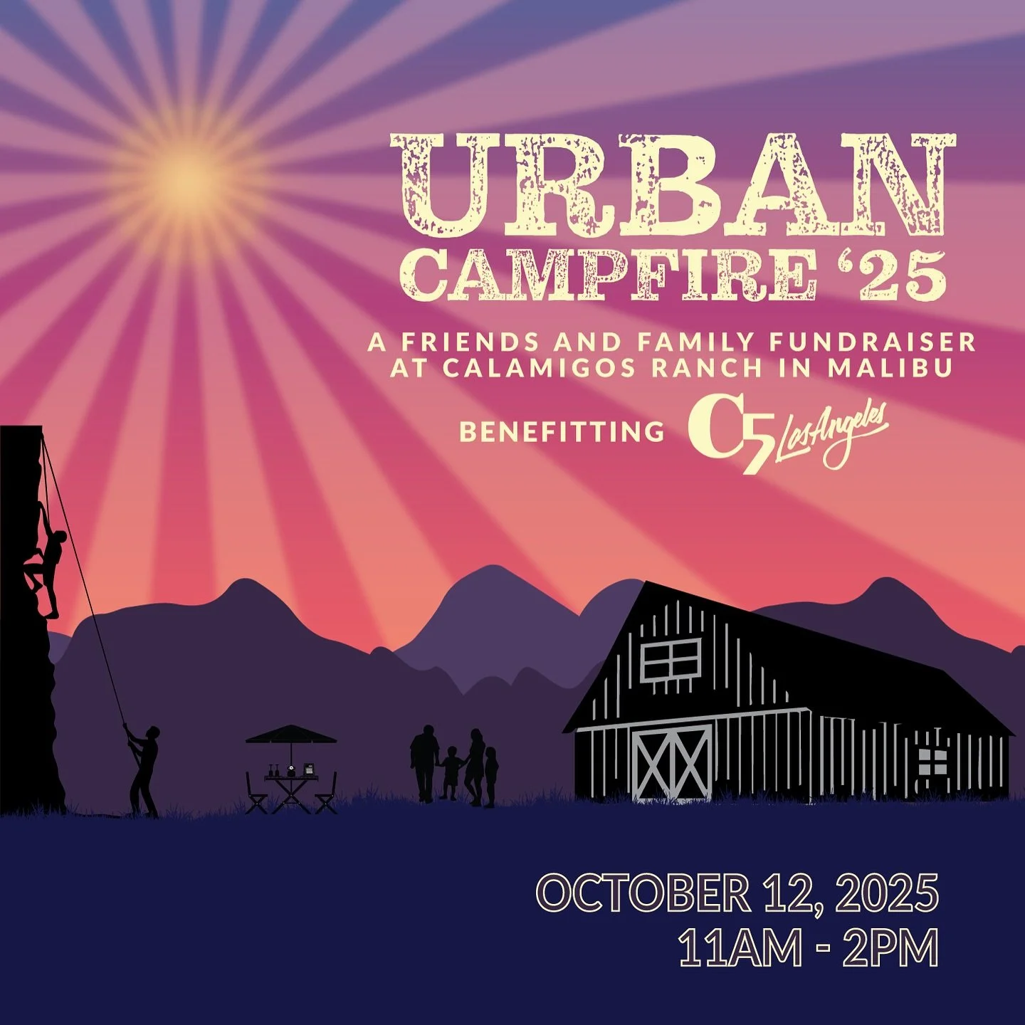 Urban Campfire is almost here! 🔥✨ Join us for C5LA&rsquo;s annual friends-and-family fundraiser, an afternoon of games for kids and adults, a mouthwatering BBQ brunch, and inspiring storytelling. Come together for community, connection, and impact t