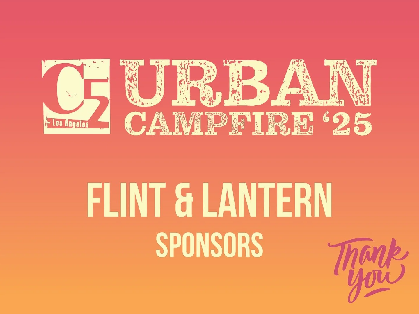Every fire needs its spark. Every journey needs its light. 🔥

Thank you to our Flint and Lantern Sponsors, your extraordinary support fuels our mission and guides the way for C5LA student leaders as they build brighter futures.

We&rsquo;re honored 