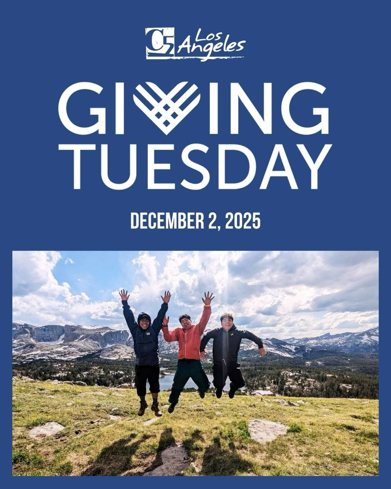 The countdown is almost over! Giving Tuesday is tomorrow.

Your support can create real opportunities for our Leaders, but we can&rsquo;t do it without you.

Be ready to give on December 2nd.

👉 Link in bio.

#C5LA #GivingTuesday #YouthLeadership