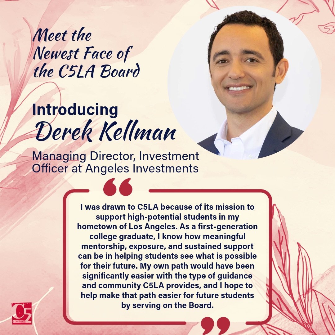 Please join us in welcoming the two newest members of the C5LA Board of Directors! 

We&rsquo;re excited to have them join our community and support our mission. Each brings unique experiences, perspectives, and a shared commitment to creating more o