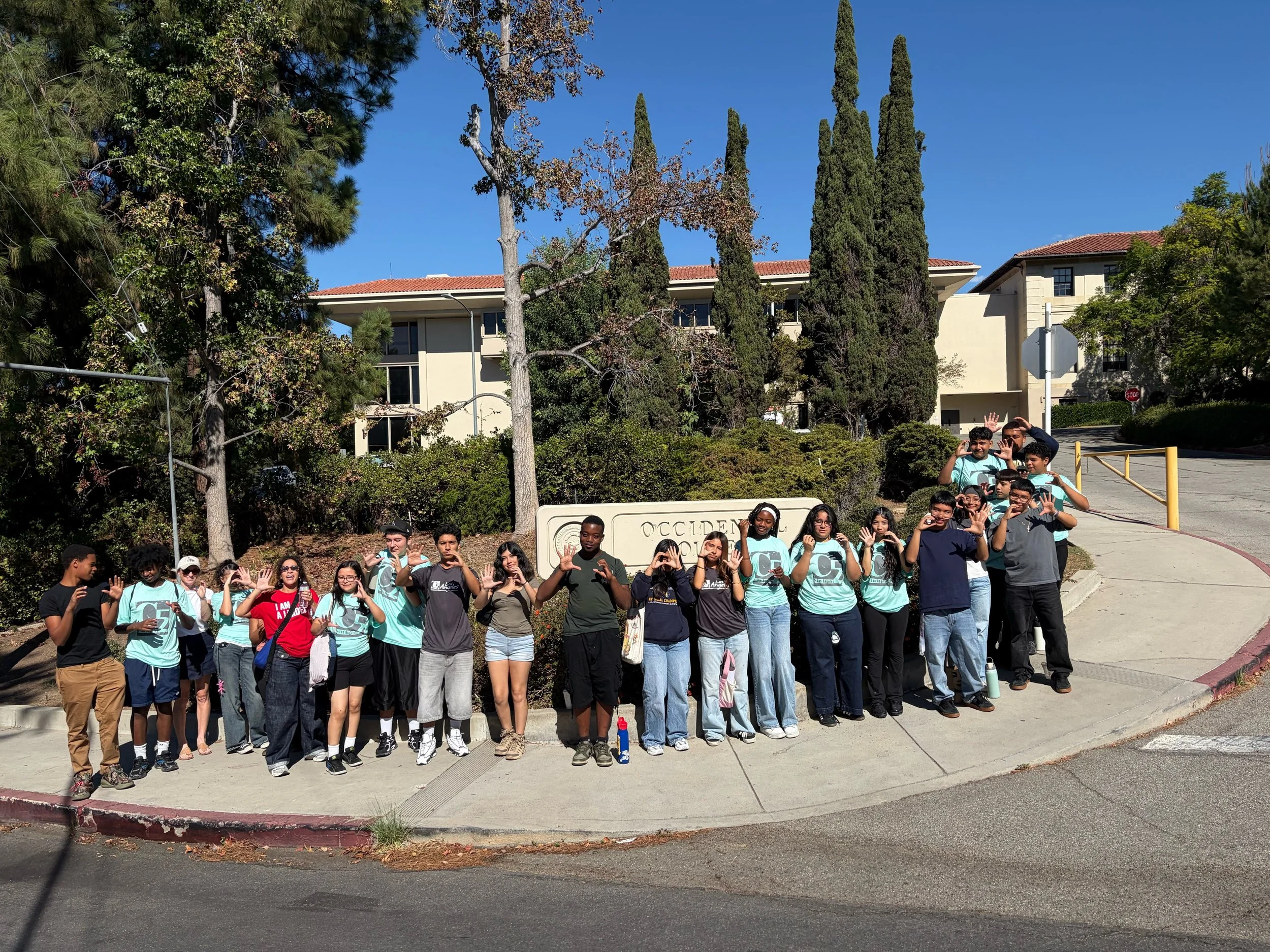 Some of our C5 Leaders spent the day exploring @occidentalcollege ! 

During the visit, Leaders had a chance to check out the library, classrooms, and athletic fields while learning more about what it&rsquo;s like to attend a small, private liberal a