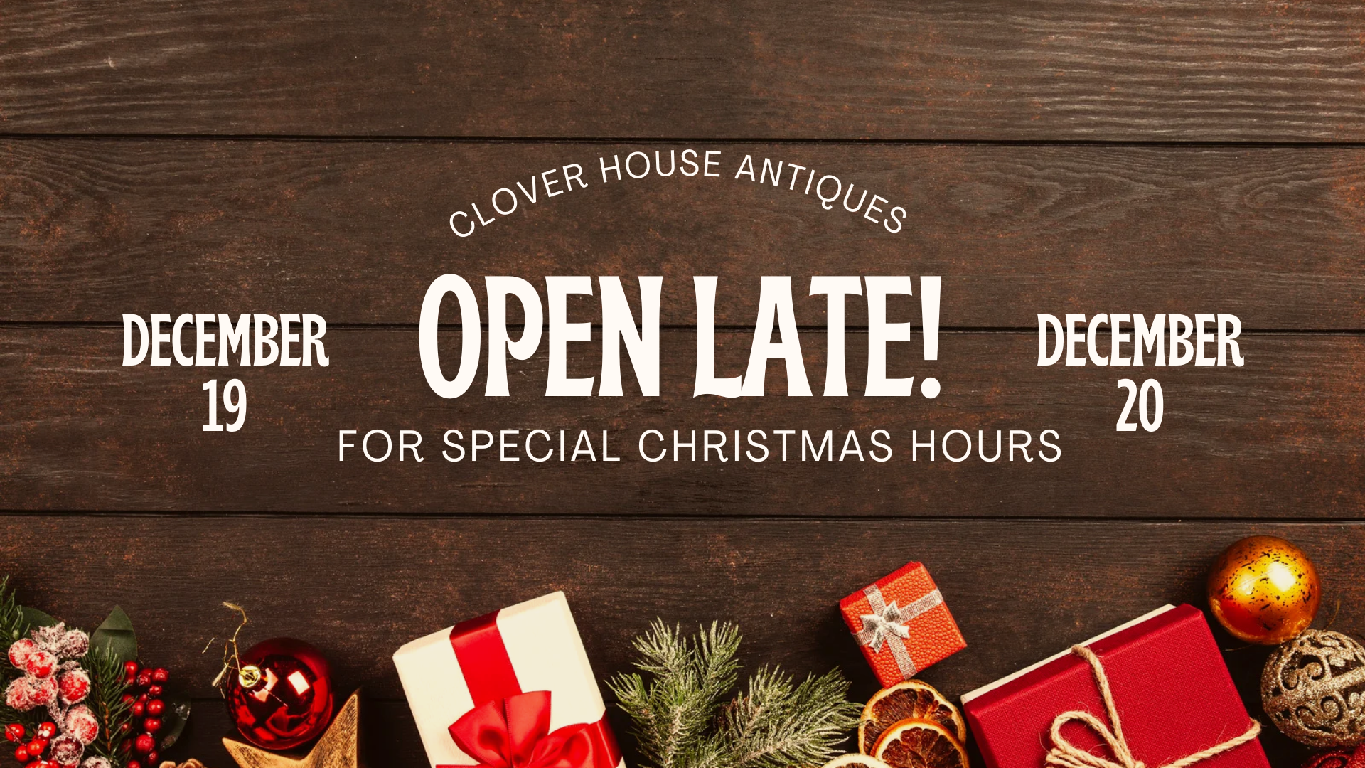 Open Late this Week!