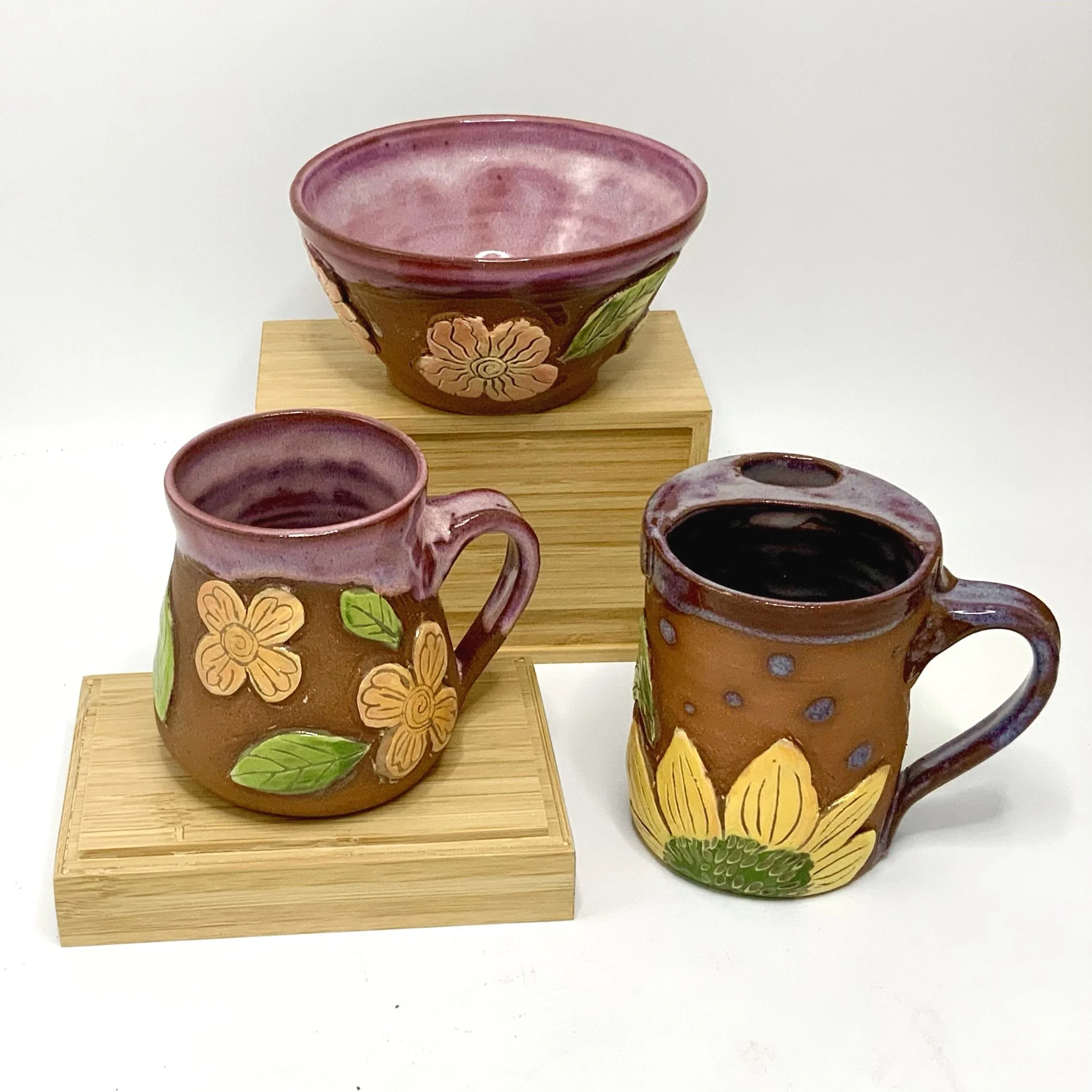 Garden Collection! Dish-ware inspired by the feeling of being in a garden, surrounded by earth and blooming flowers. 