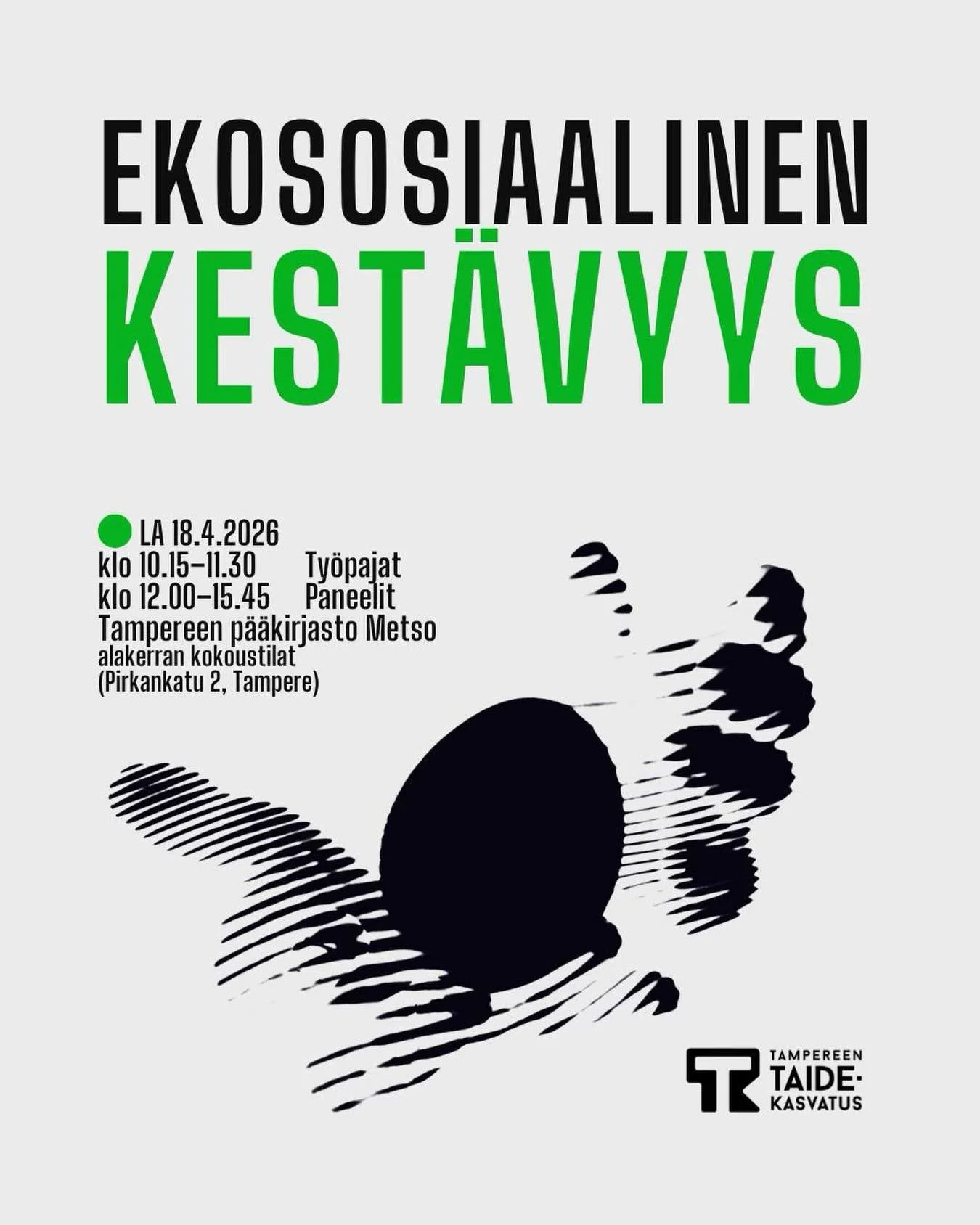 Huhtikuussa 18.4. tulossa inspiroiva Ekososiaalisen kest&auml;vyyden tapahtuma jonka j&auml;rjest&auml;&auml; @tampereen_taidekasvatus ja @raisafoster !✨

Pid&auml;n tapahtumassa ty&ouml;pajan joka syventyy liikkeen kautta huolenpidon teemaan. 💚

Ek