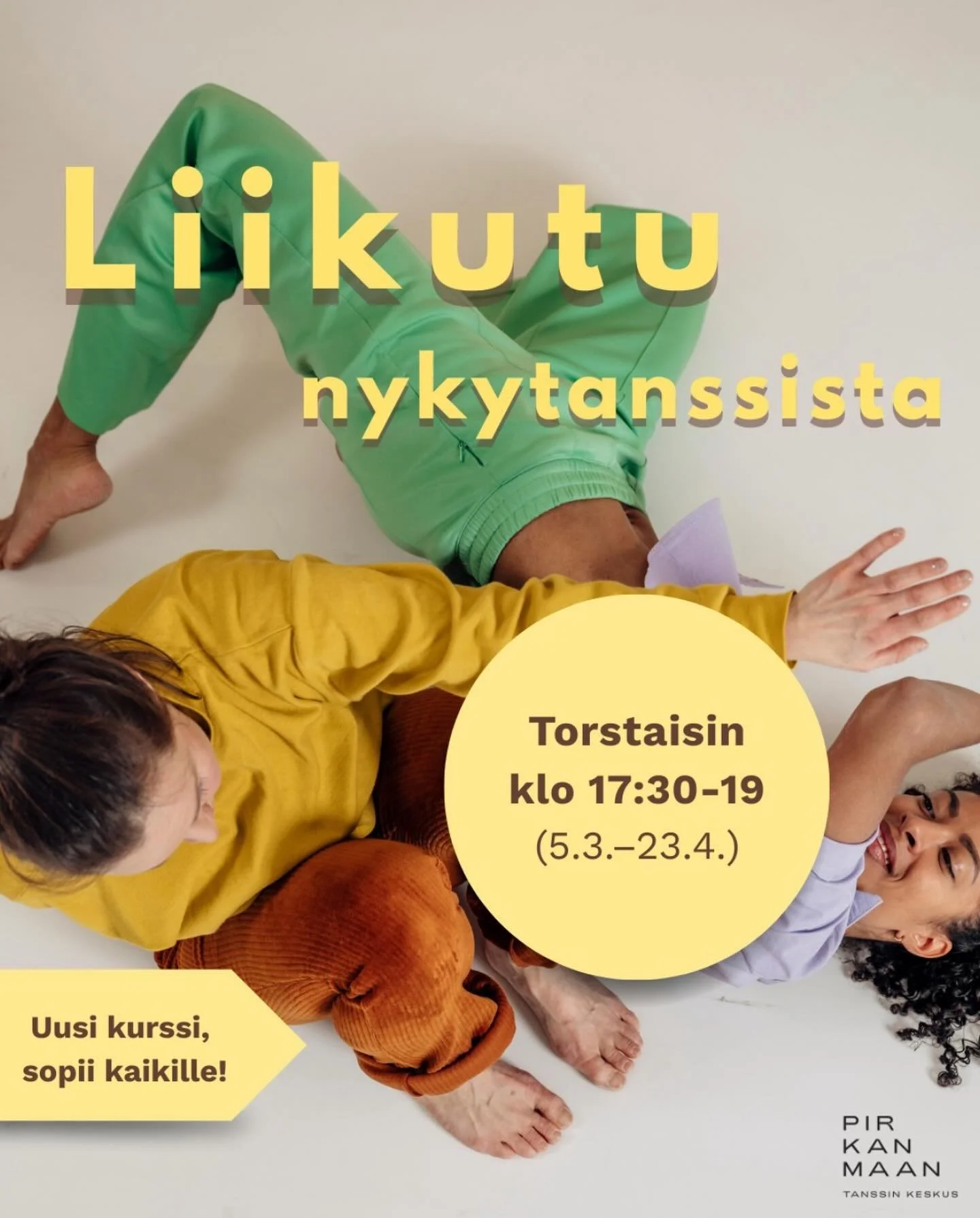 Uusi Liikutu nykytanssista -kurssi @pirkanmaantanssinkeskus ✨ Ilmoittaudu 18.2. menness&auml;! 

Liikelaiturilla k&auml;ynnistyy kev&auml;&auml;ll&auml; 2026 uusi&nbsp;kurssikokonaisuus&nbsp;Liikutu nykytanssista, jossa osallistujat p&auml;&auml;sev&