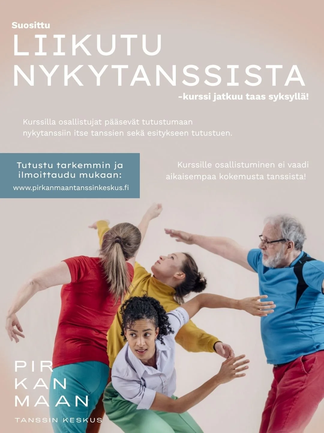 Liikutu nykytanssista -kurssi @ Pirkanmaan Tanssin Keskus