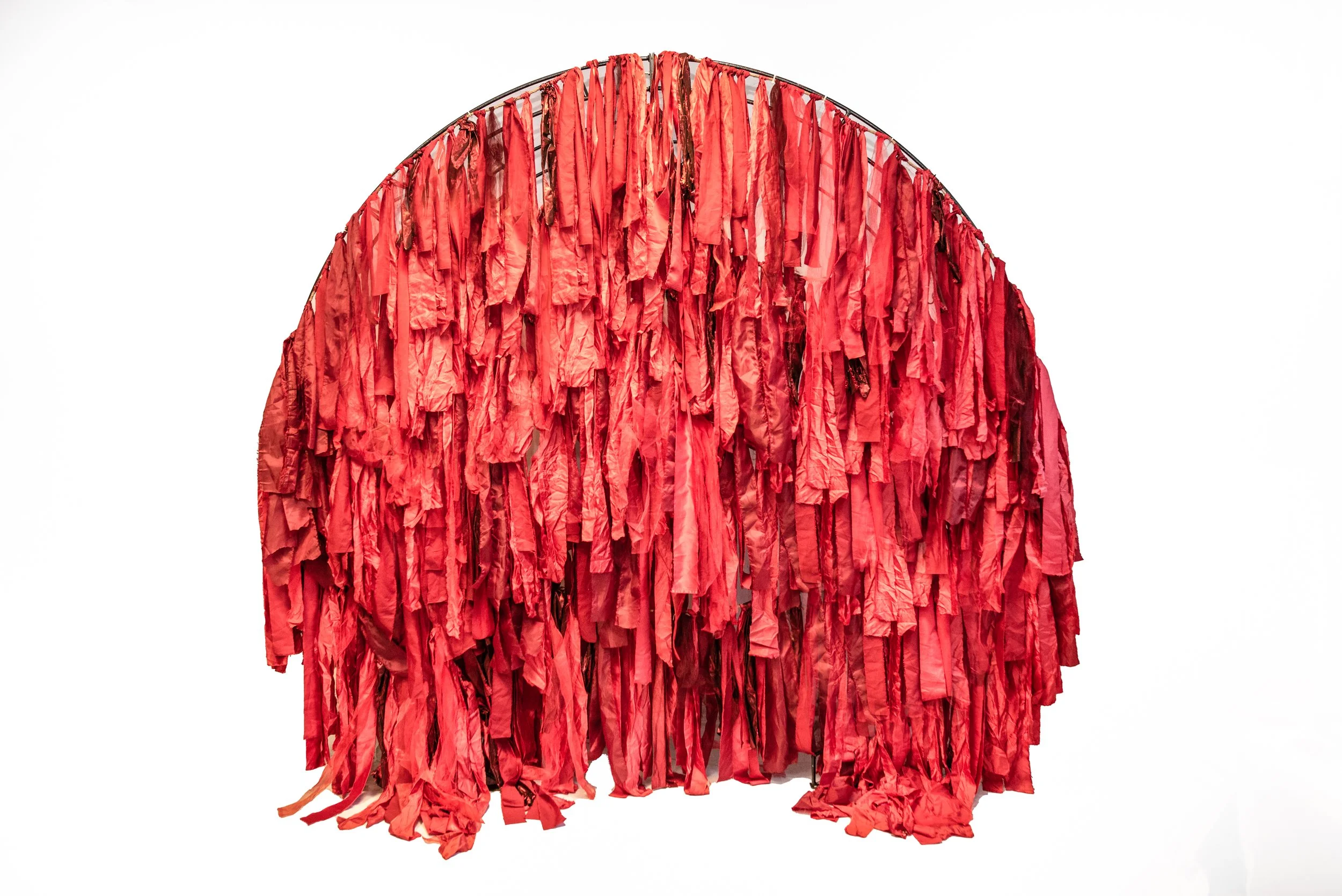 Red photo arch backdrop