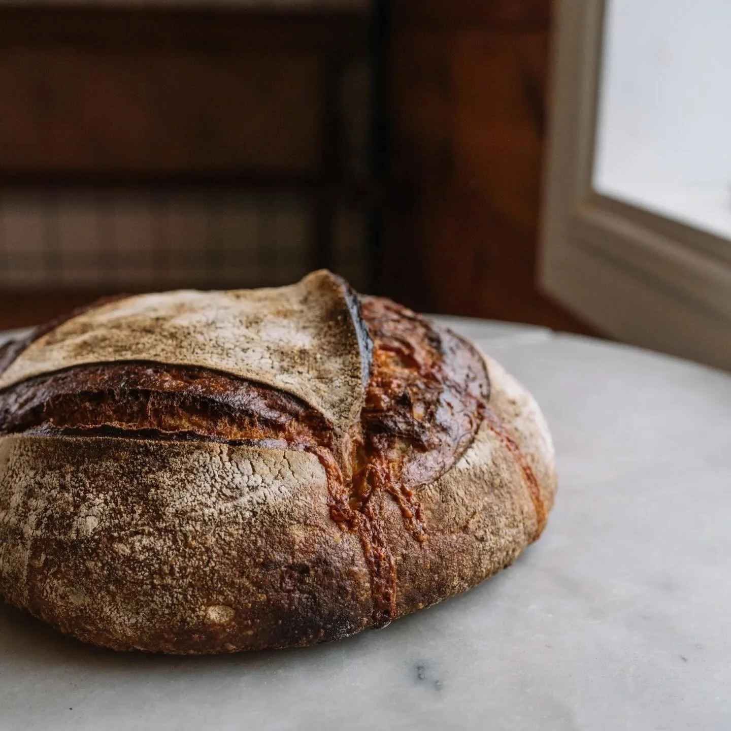 V&auml;sterbotten cheese and black pepper come together in this special loaf. 
Salty, peppery goodness for our weekly bread.