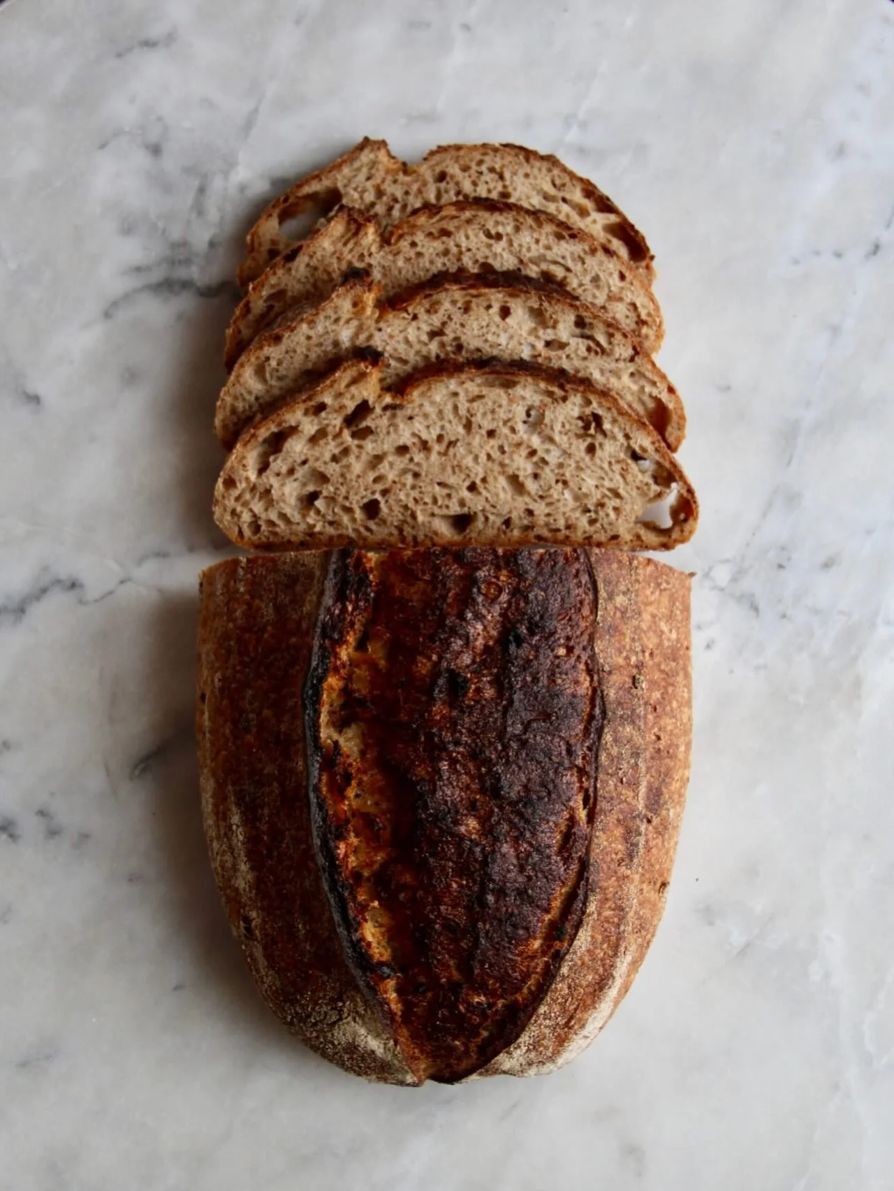 Double Bread 

Our weekly bread gets its name from the roasted bread crumbs mixed right into the dough. Made with local wheat flour, it&rsquo;s soft and fluffy thanks to its high hydrated dough. But inside, you&rsquo;ll find crispy, slightly roasted 