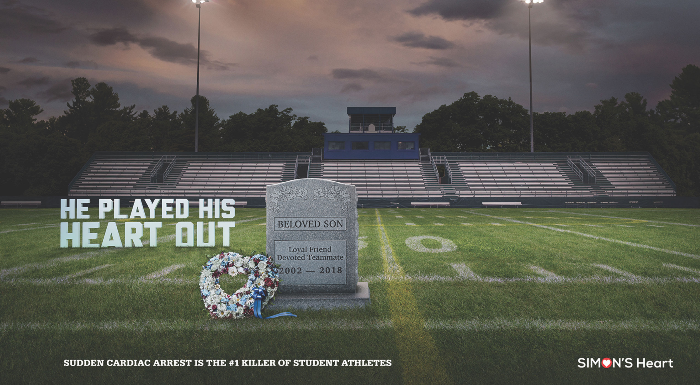 Award-winning campaign for Simon's Heart.