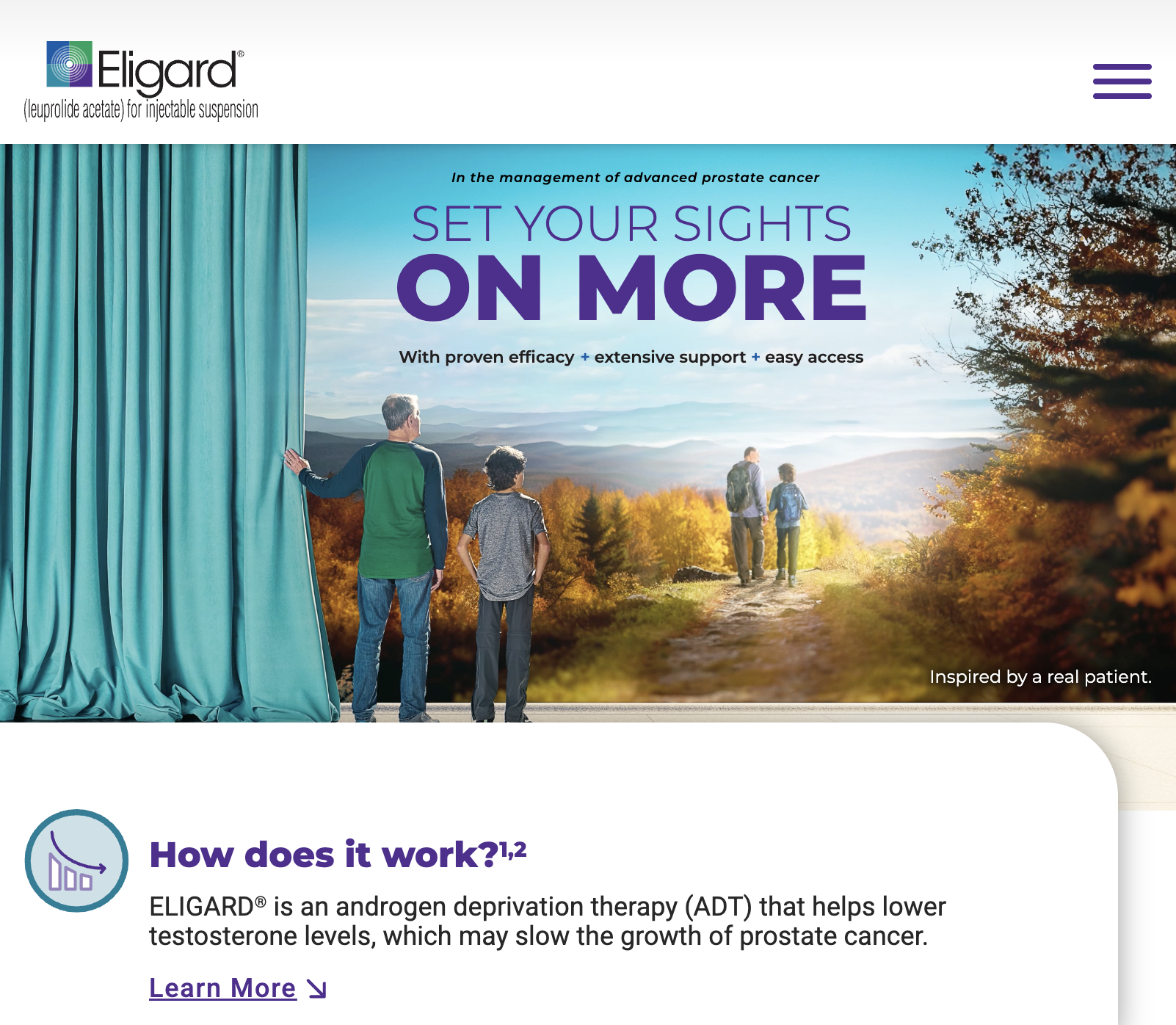 Patient website for ELIGARD.