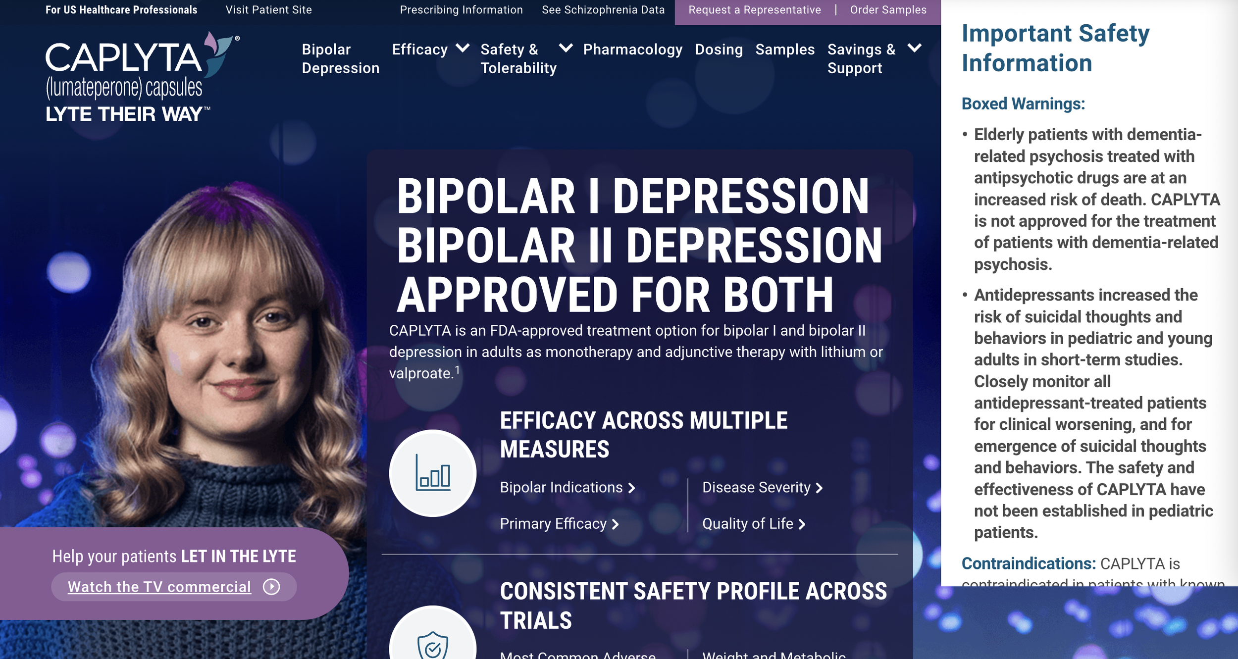 The bipolar website for CAPLYTA.