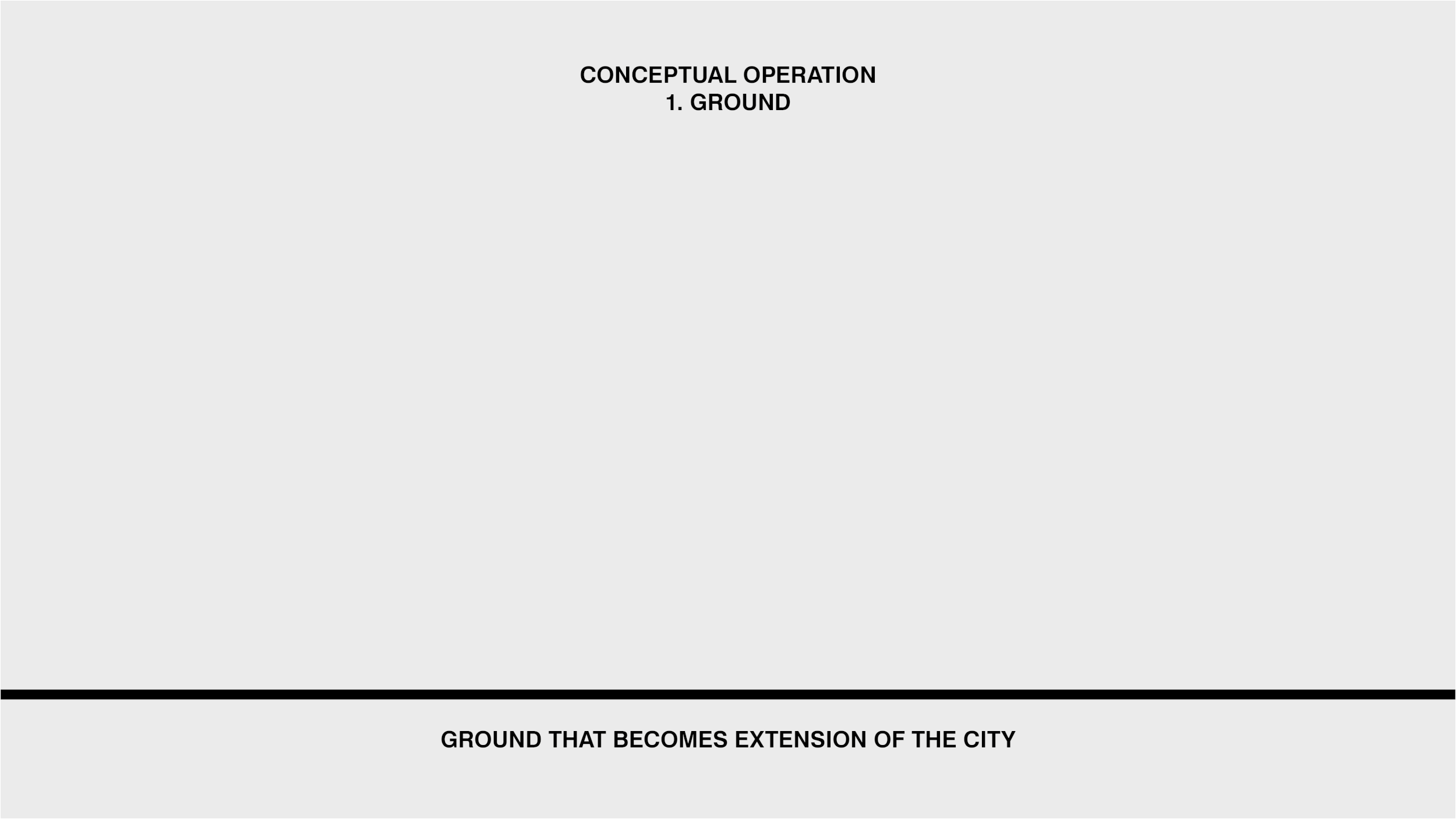 We utilize four tools. 1. Ground that extends to the city through different patches 2. Roofs that reorganize the block through covering 3. A datum of roof that transforms the tower into a progremeless totem of the city. 4. Liminal space between roof…