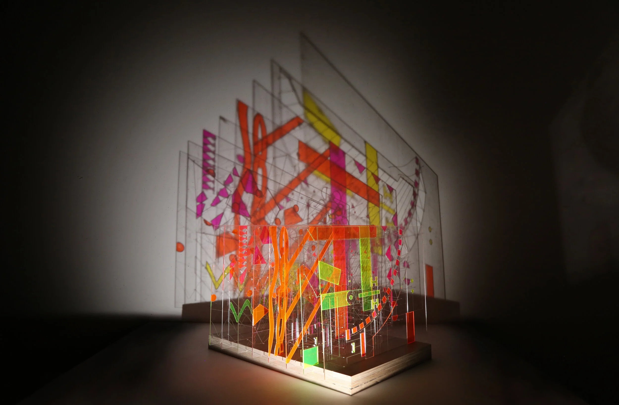 Abstracting — Re-Contextualizing: Details, metaphorically, are the DNA of the building. By extracting them, changing their context through mutation such as sampling, rescaling, and projecting, the project departures from precision to abstraction, bl…