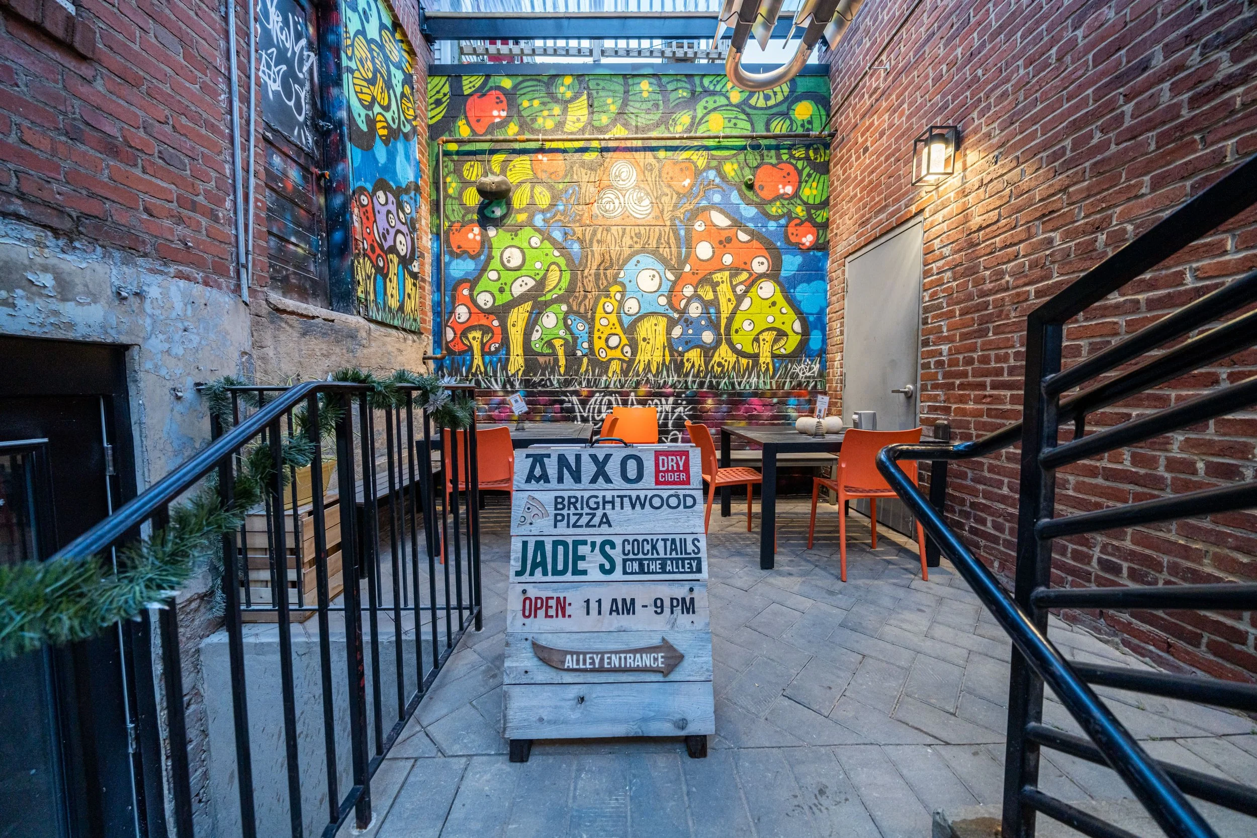 Grab drinks or a bite to eat at a fun and eclectic spot.