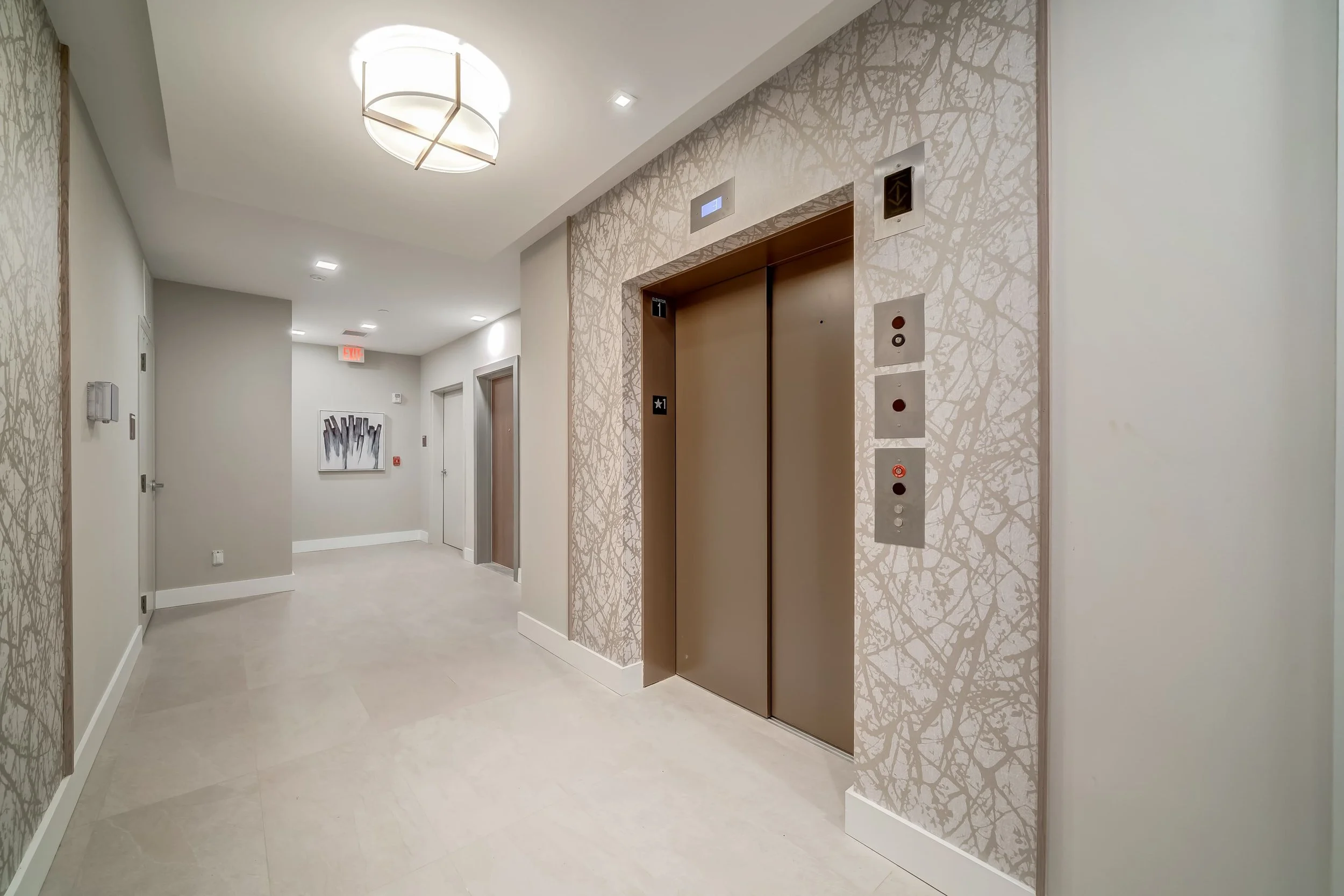 Easy access to Motif's elevator that services every floor.
