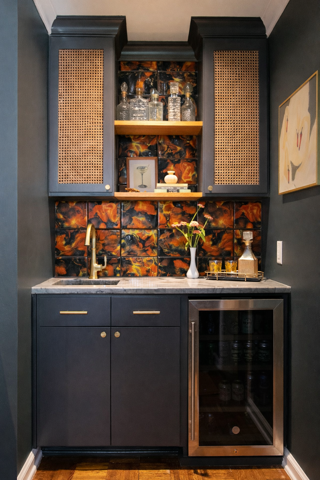 Custom fluid art tiles Brooklyn NY