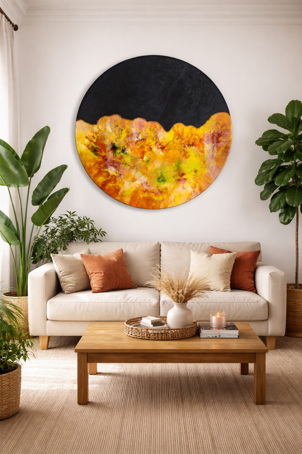 Phoenix: Wooden Wall Art 48"