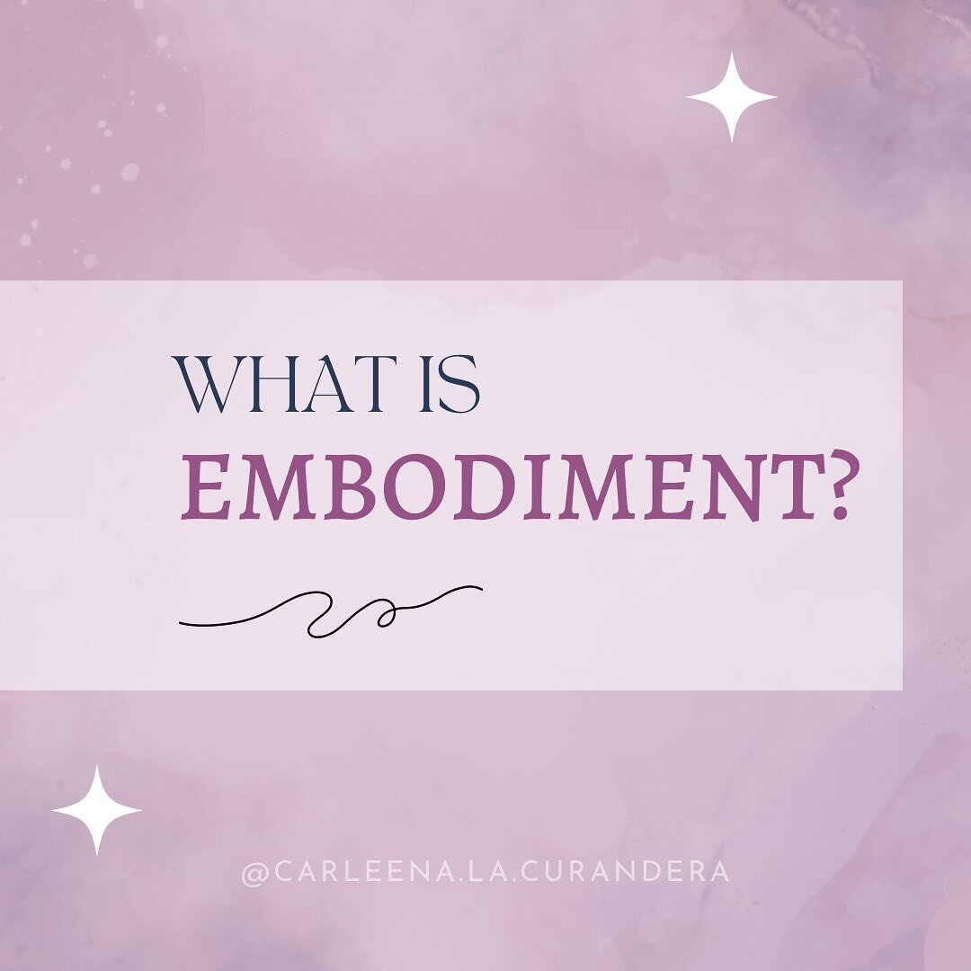 𝙬𝙝𝙖𝙩 𝙞𝙨 𝙚𝙢𝙗𝙤𝙙𝙞𝙢𝙚𝙣𝙩?

Embodiment is an accessible movement based practice that is similar to a moving guided meditation + unique to each individual.

We practice embodiment to move stuck energy or old emotions in the body.

For those t