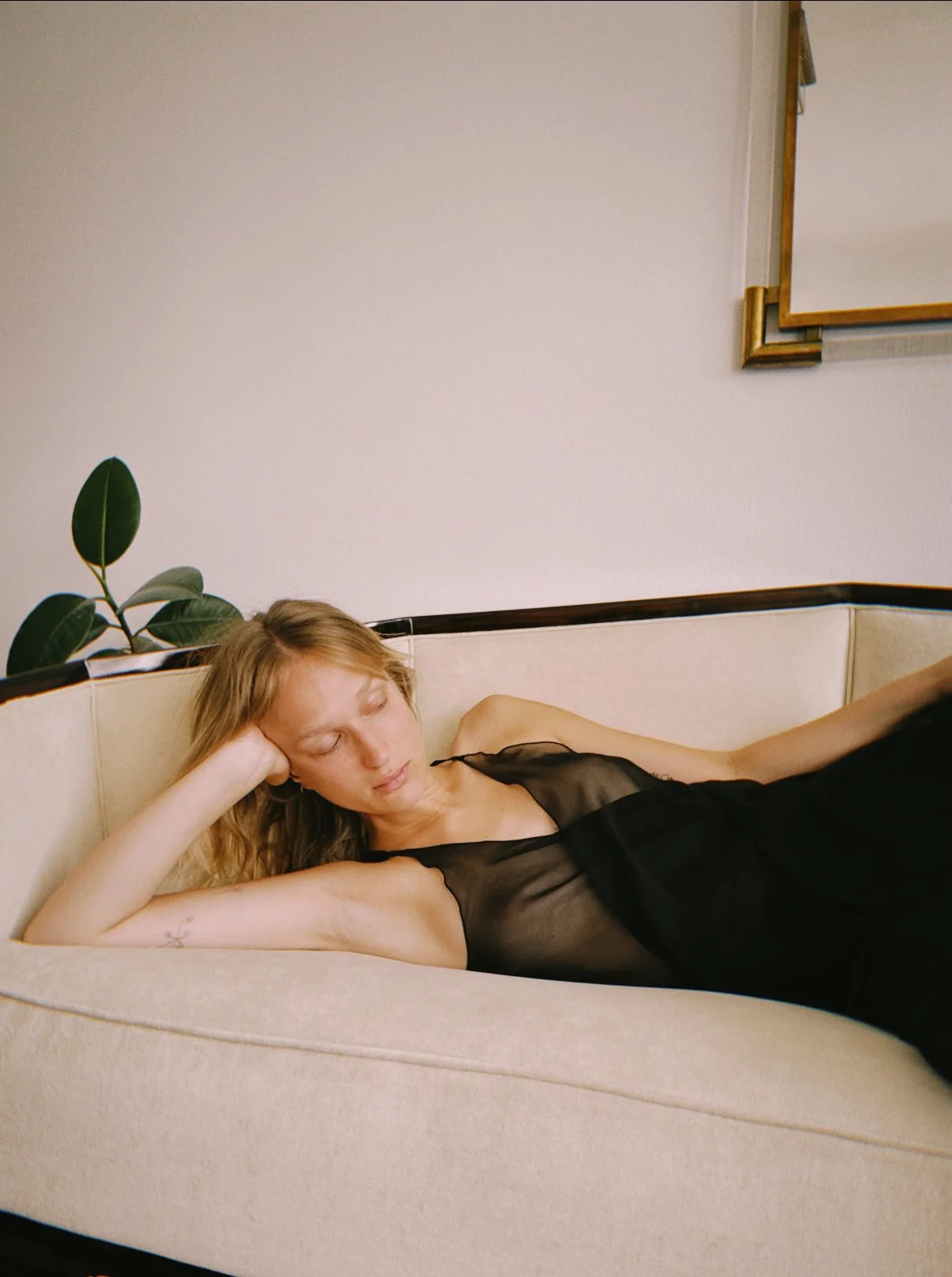 Yang Silk Sheer Dress