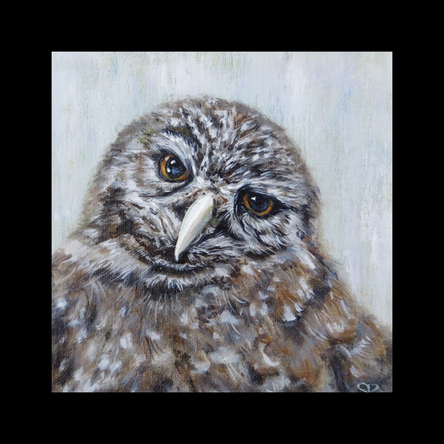 Snowy - 8" x 8"