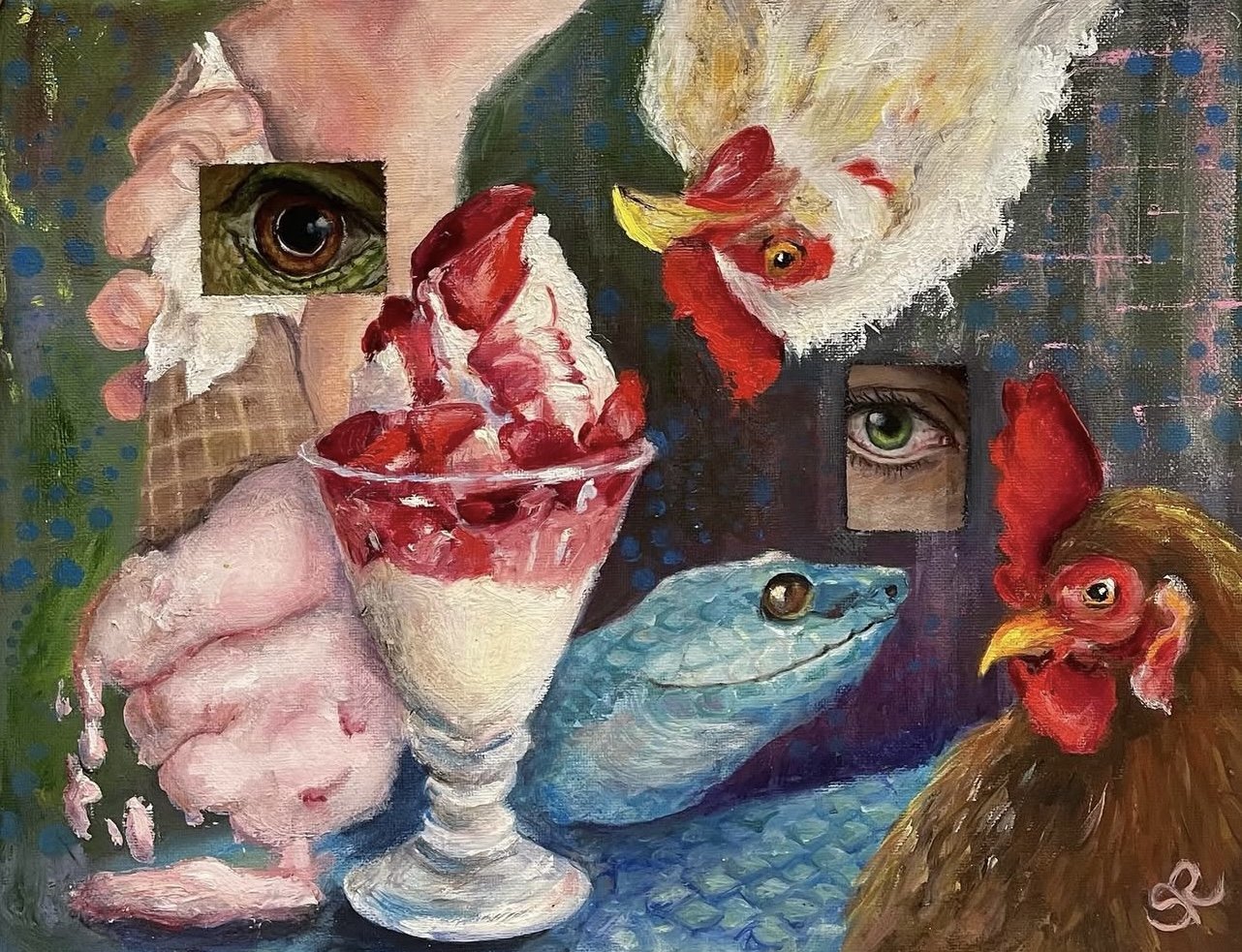 Peeking - 11" x 14"