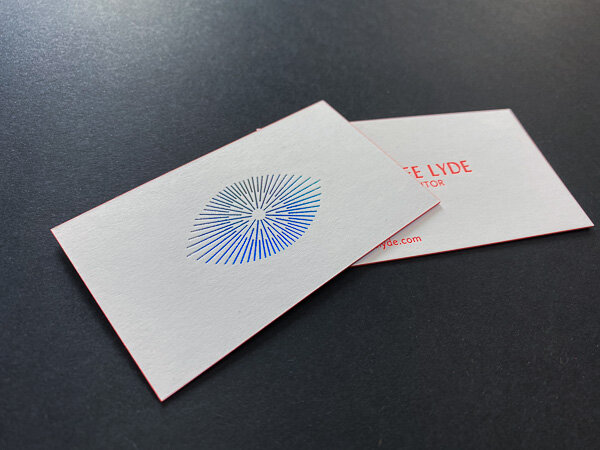 iridescent foil logo flourescent ink business card.jpg