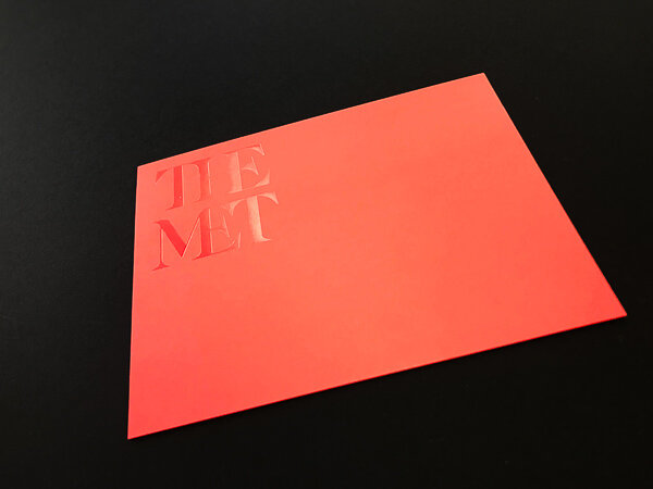 the met clear foil stamp letterpress envelope.jpg